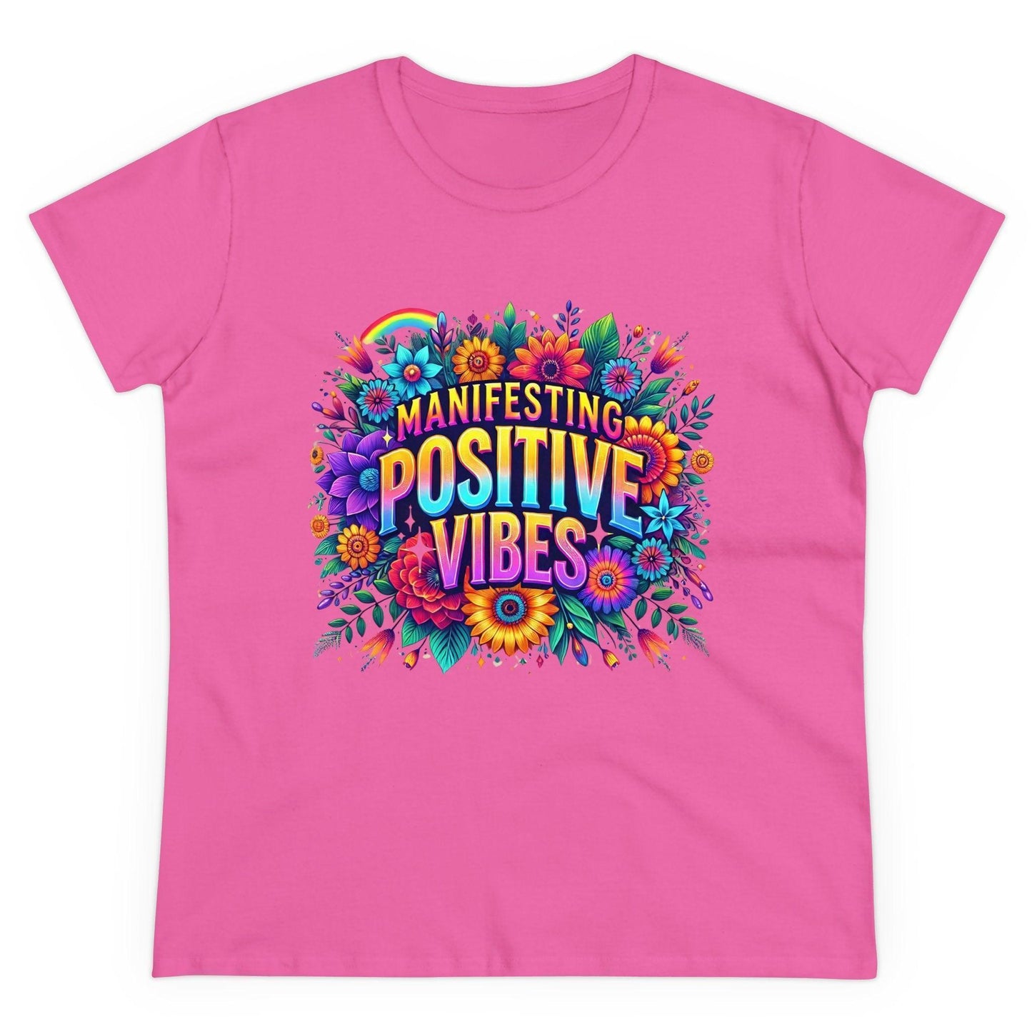 ✨ Manifesting Positive Vibes 🌈 Women's Tee 🌼 - Whippie's