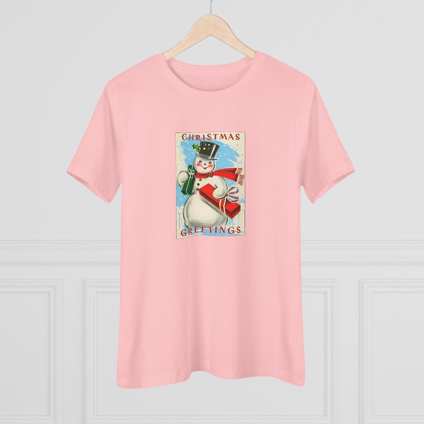 Christmas Greetings - Snowman - Women's Tee - Whippie's