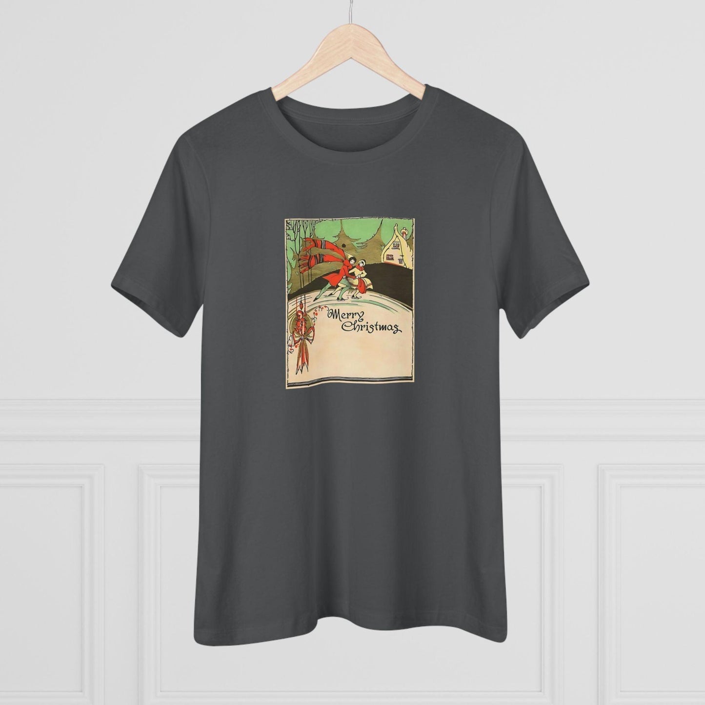 Merry Christmas - Ice Skating Couple - Women's Tee - Whippie's