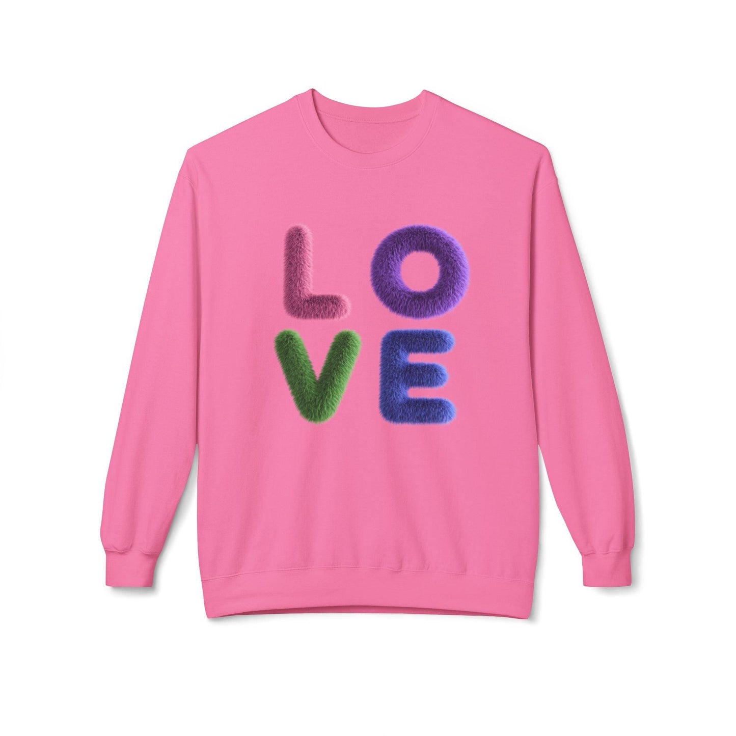 Fuzzy Love - Unisex Fleece Sweatshirt - Spread the Love ❤️ - Whippie's