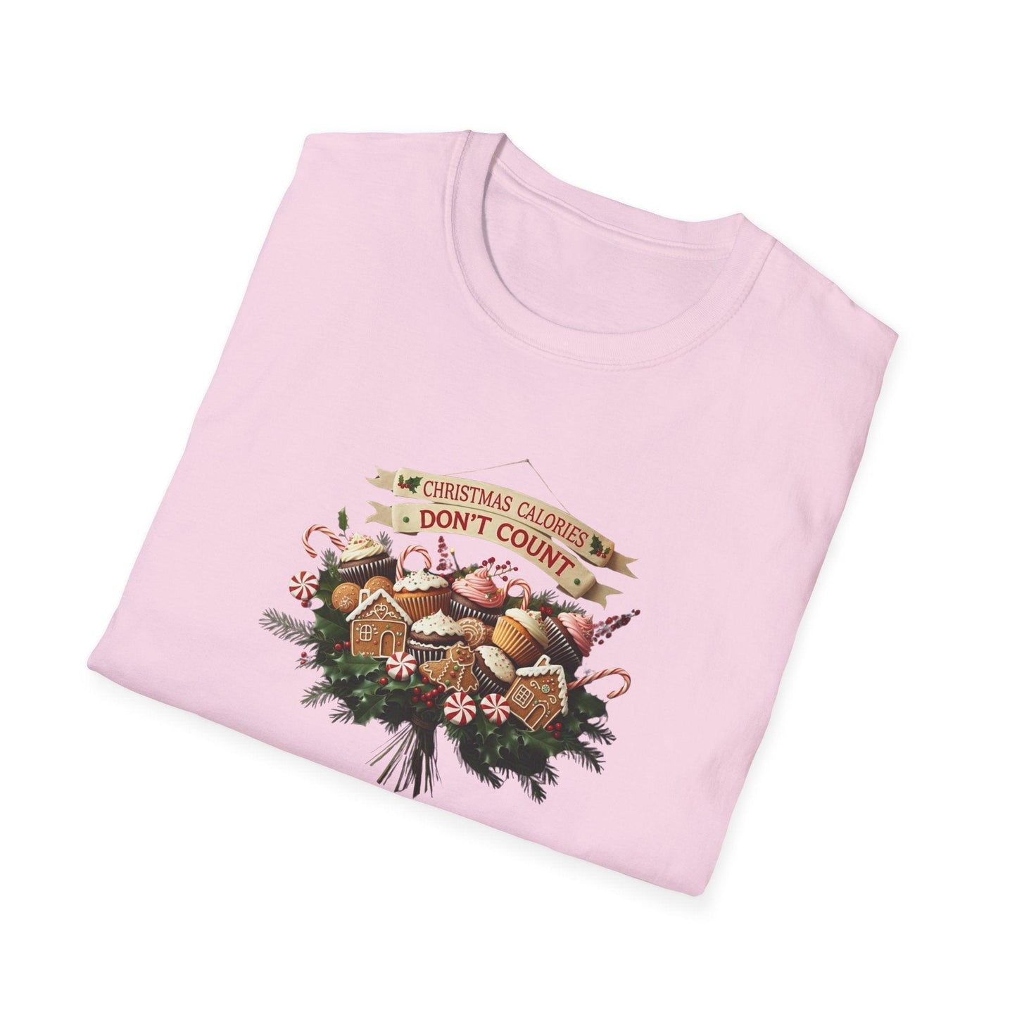 Christmas Calories Don't Count 🎅🎄 - Unisex Softstyle T-Shirt 🍪🎁 - Whippie's