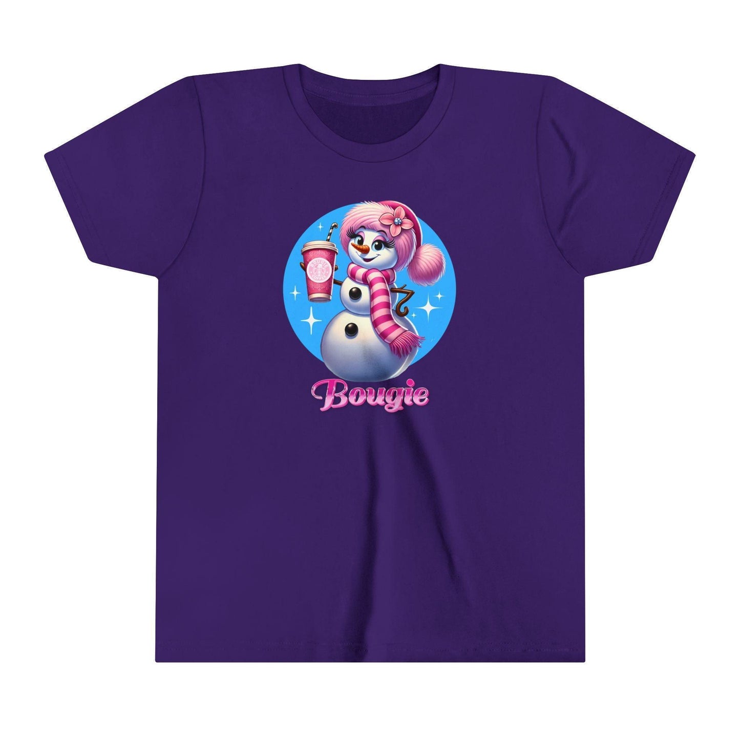 Bougie Snowwoman ❄️ ☕ ✨ Youth Short Sleeve Tee ✨ - Whippie's