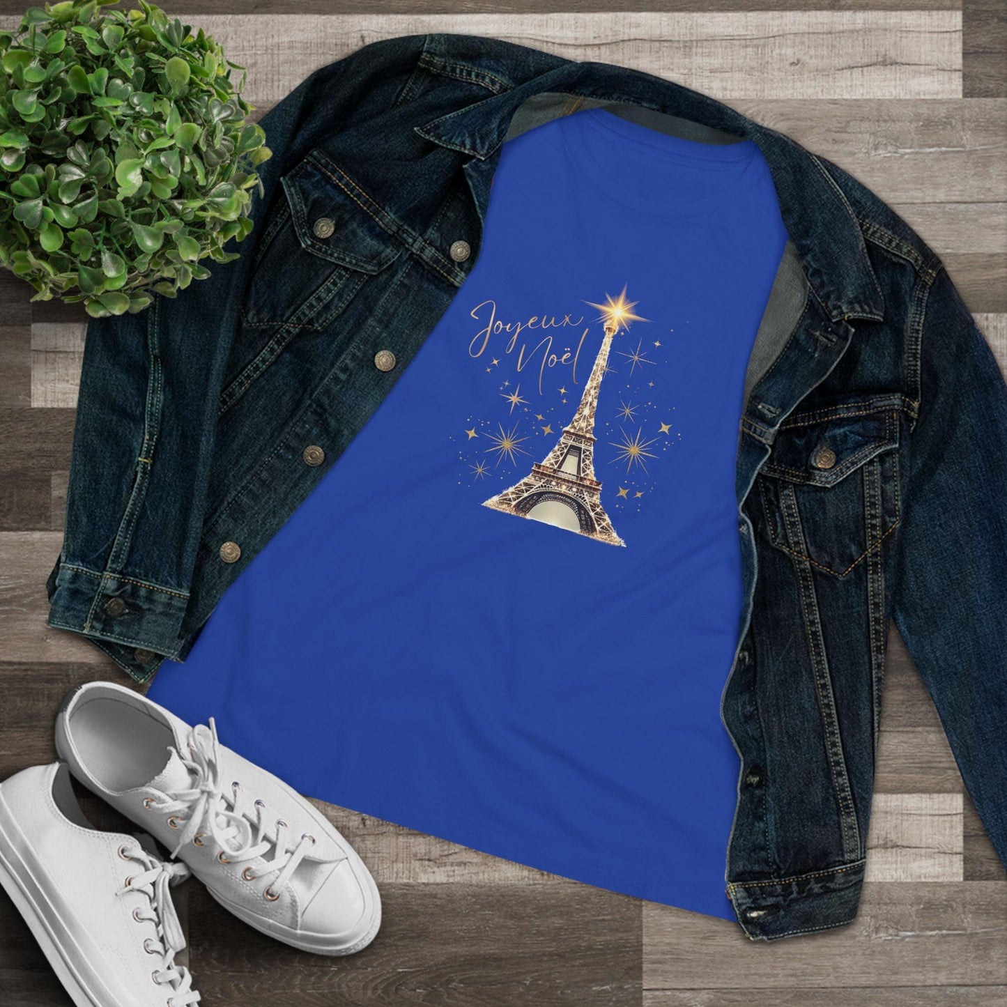 ✨ Joyeux Noël Women's Tee 🗼 A touch of Parisian elegance. - Whippie's
