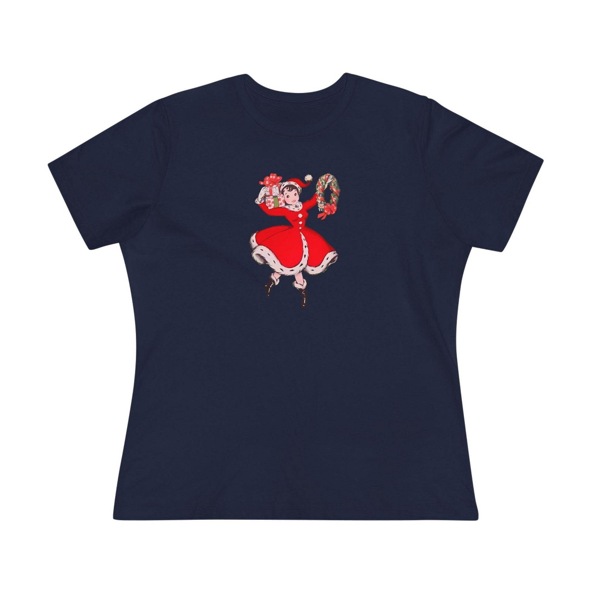 Retro Woman with Wreath - Women's Softstyle Tee - Whippie's