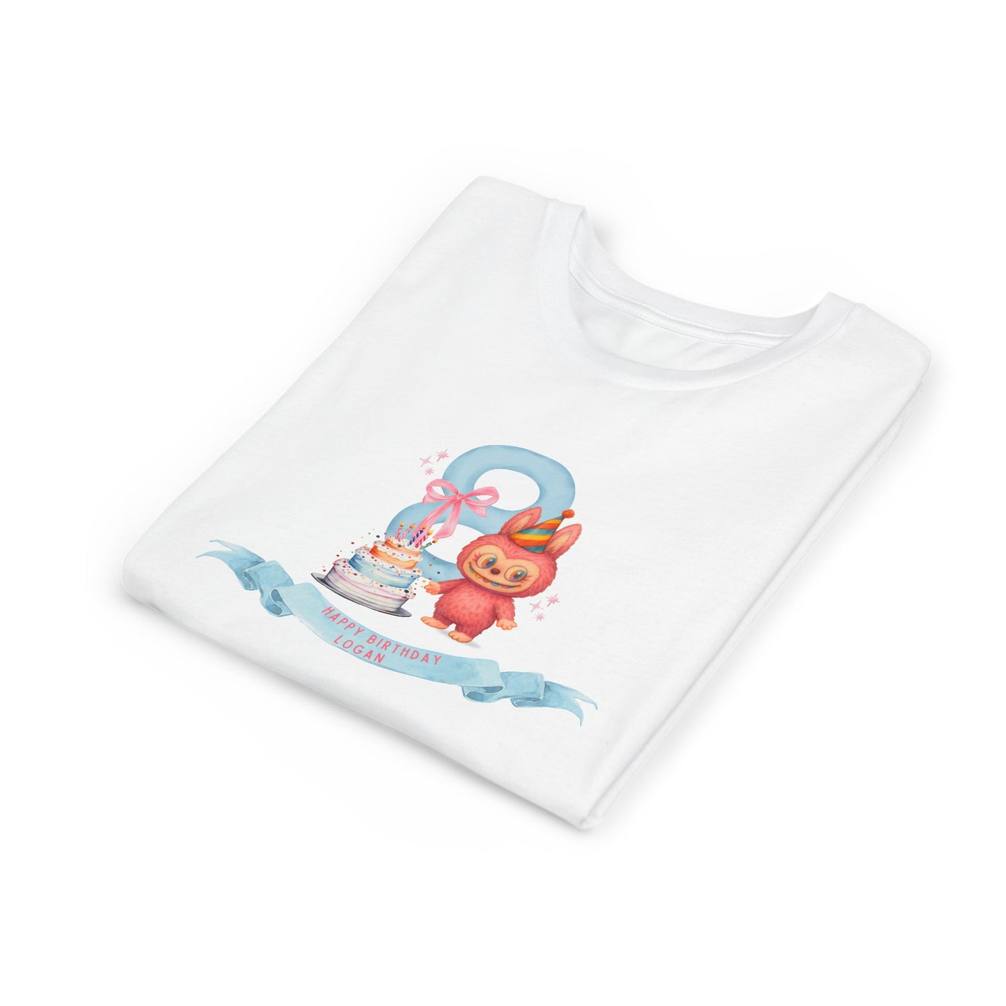 Labubu Birthday Youth Tee - Personalizable - Whippie's