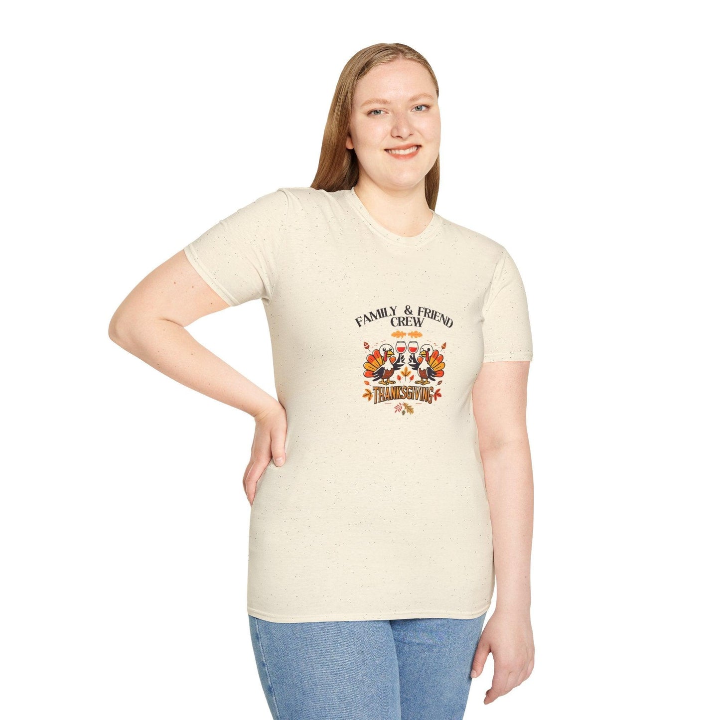 Thanksgiving Family & Friends Crew - Cheers to the Crew! 🦃🥂🍁 Unisex T-Shirt - Whippie's