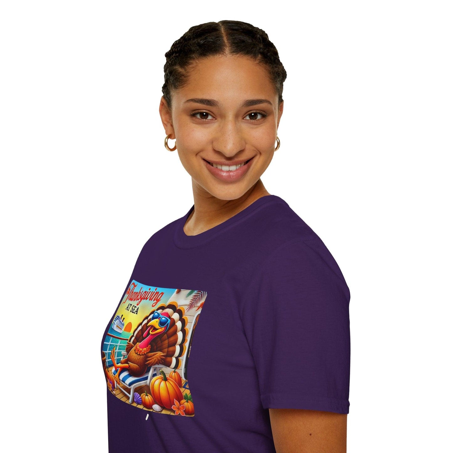 Turkey on Vacation - Gobble 'til You Wobble on the Open Seas! š¦š¢ Unisex T-Shirt š - Whippie's