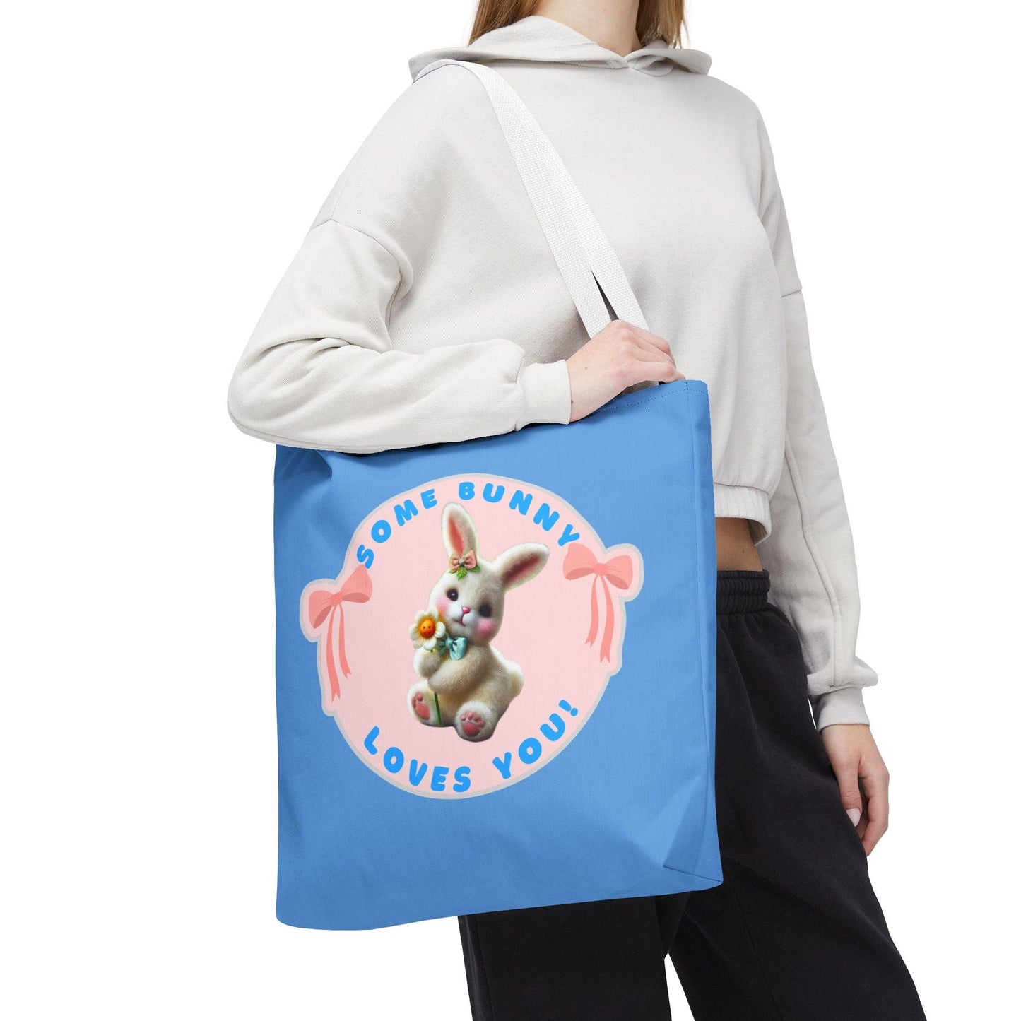 Some Bunny Loves You Easter Tote Bag - Hop into Easter with Adorable Style! 🐰💖 - Whippie's