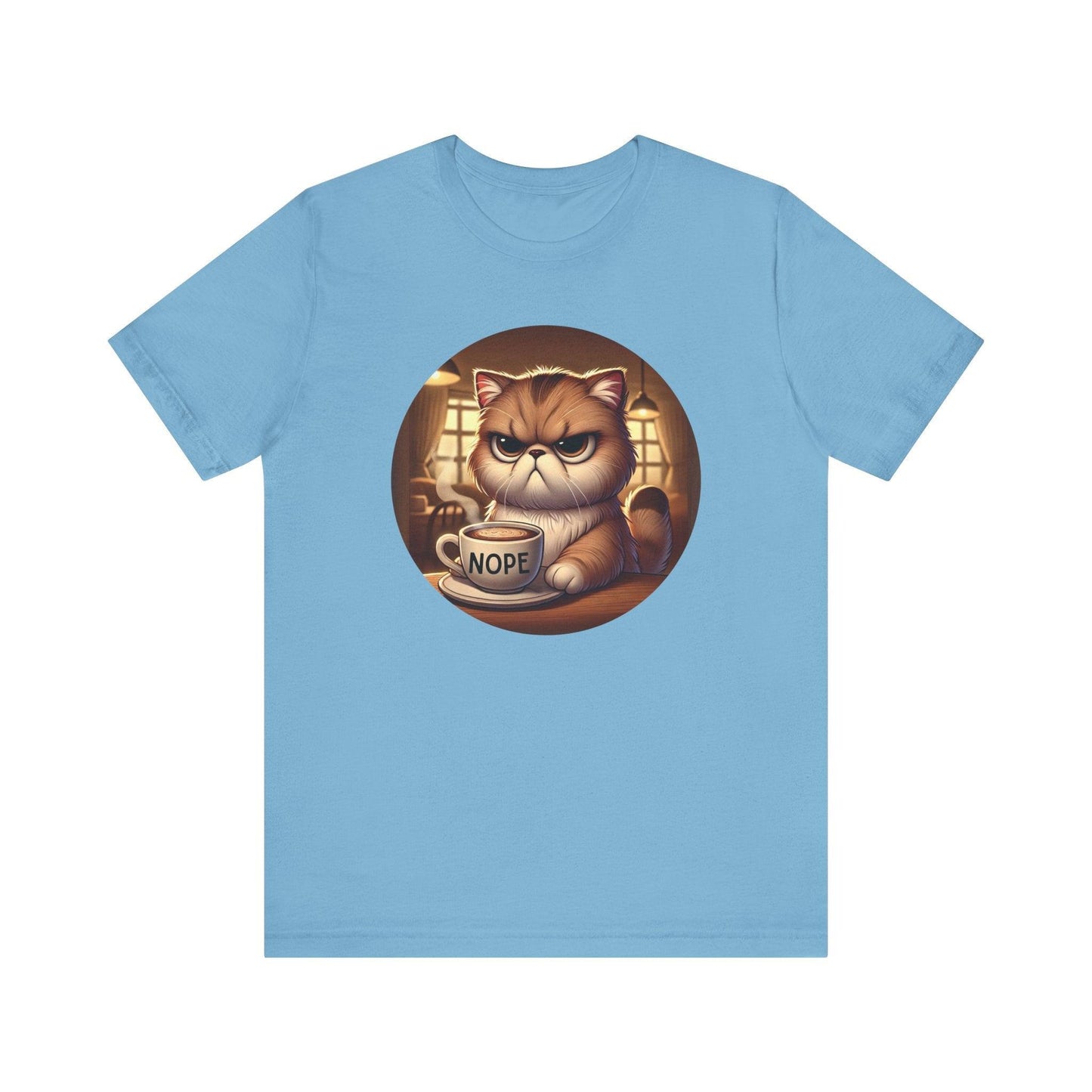 Grumpy Cat Cafe - Unisex Jersey Tee - 🐱☕ Nope, Not Today! ☕🐱 - Whippie's
