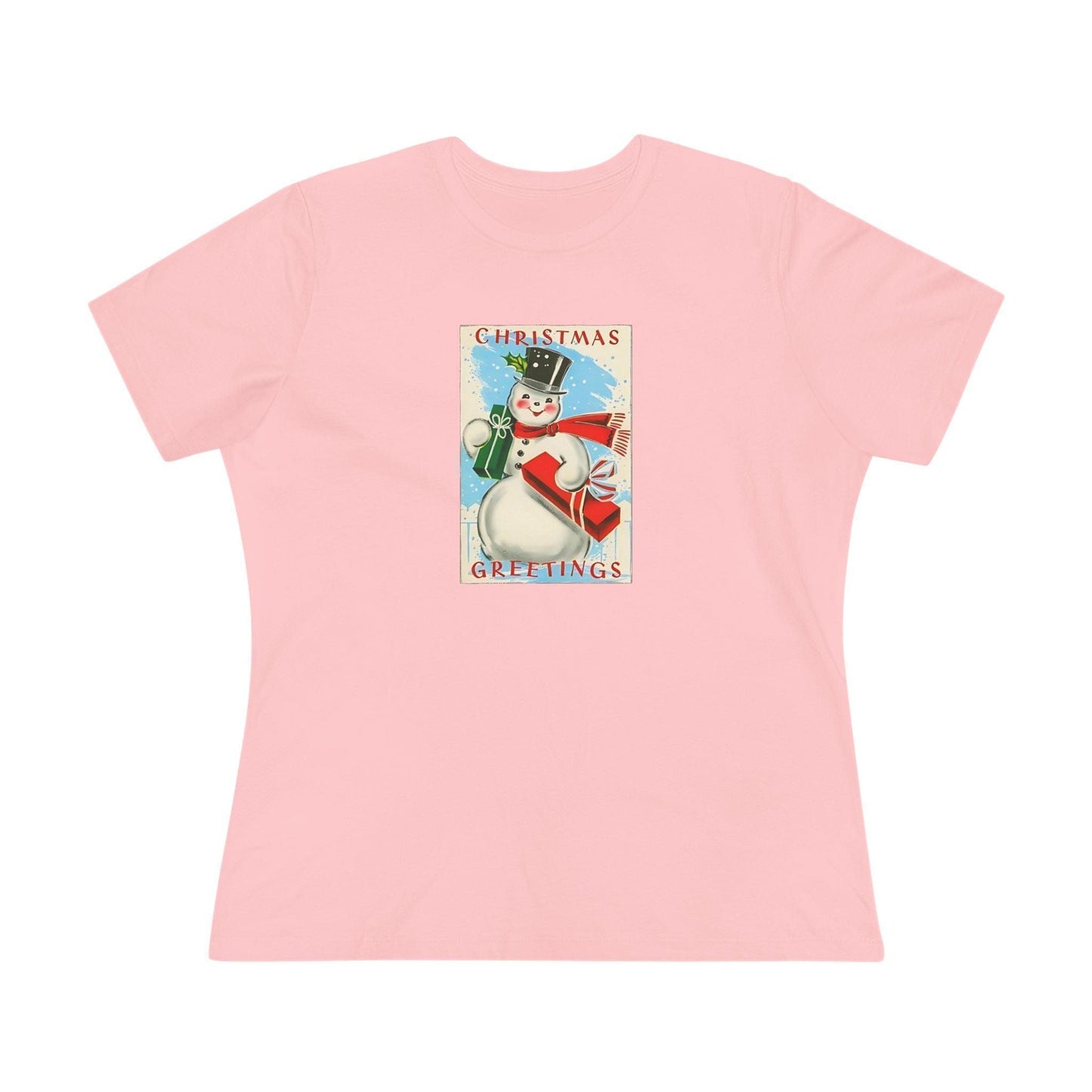 Christmas Greetings - Snowman - Women's Tee - Whippie's