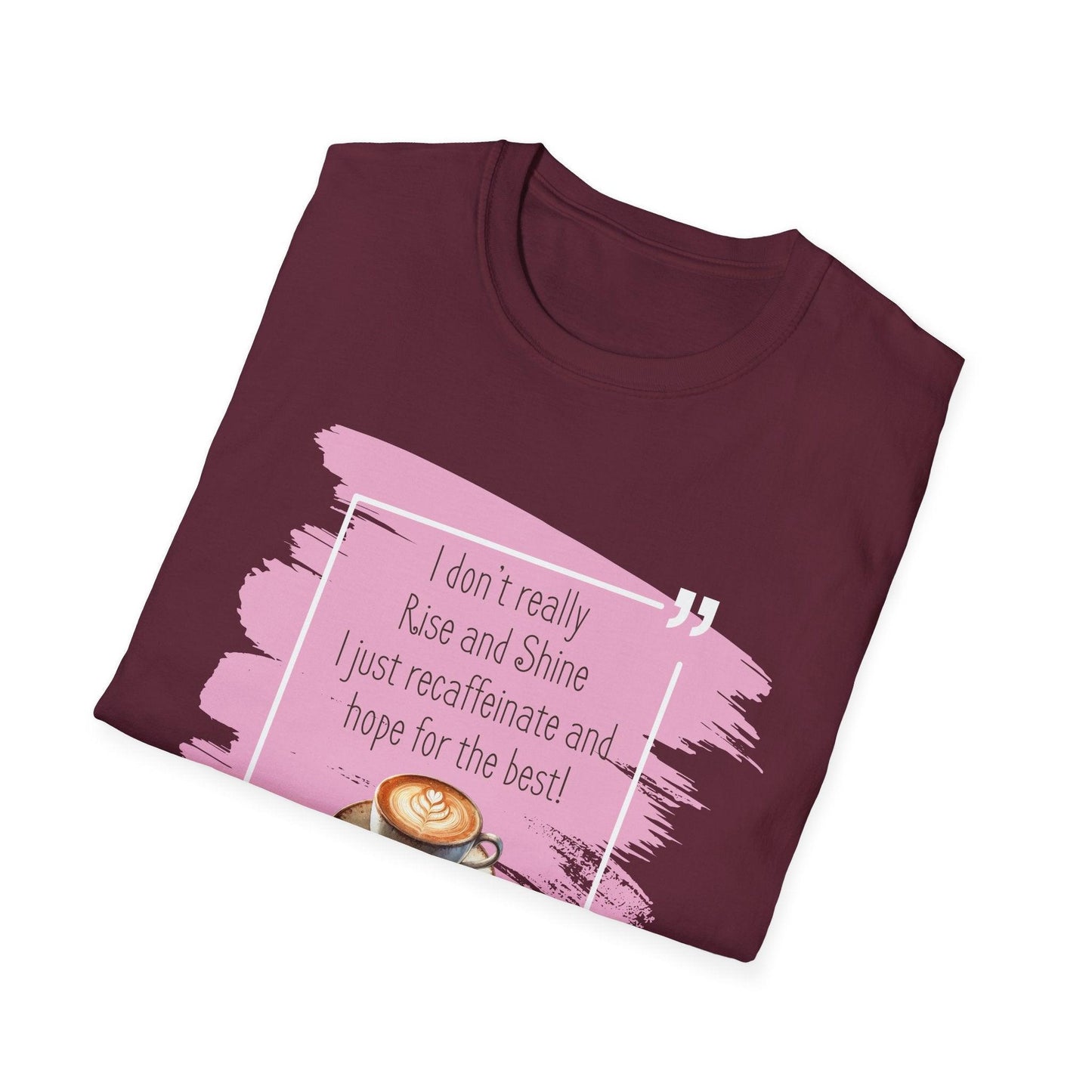 Recaffeinate & Hope Unisex Tee - But First, Coffee! ☕️💖 - Whippie's