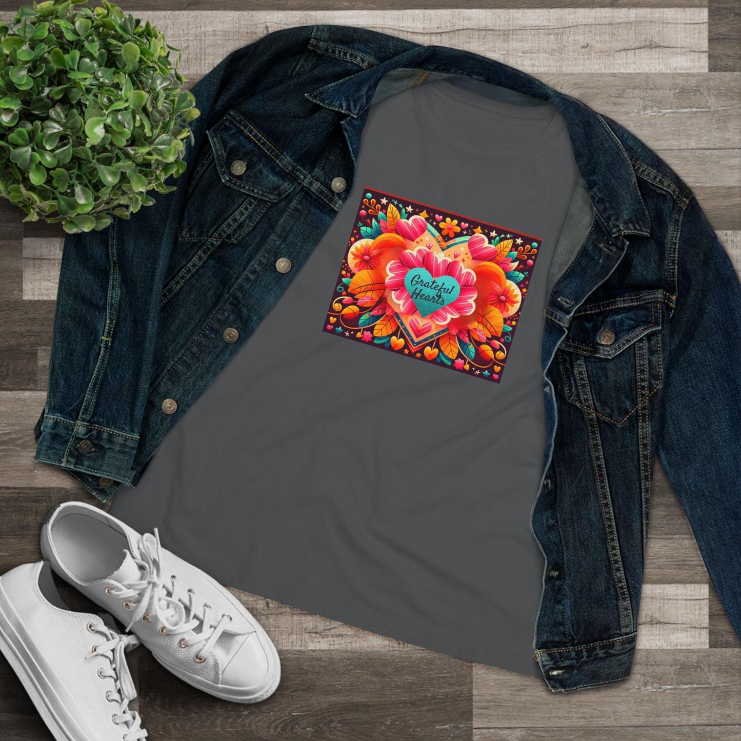 Grateful Hearts - A Celebration of Love and Gratitude 🧡💛❤️ - Women's Softstyle Tee - Whippie's