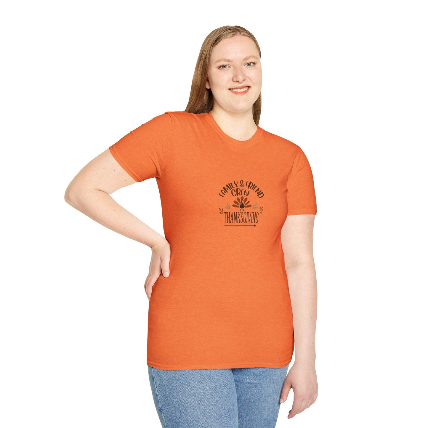Thanksgiving Family & Friends Crew - Gobble 'Til You Wobble with Your Favorite Crew! 🦃🍁 Unisex T-Shirt - Whippie's