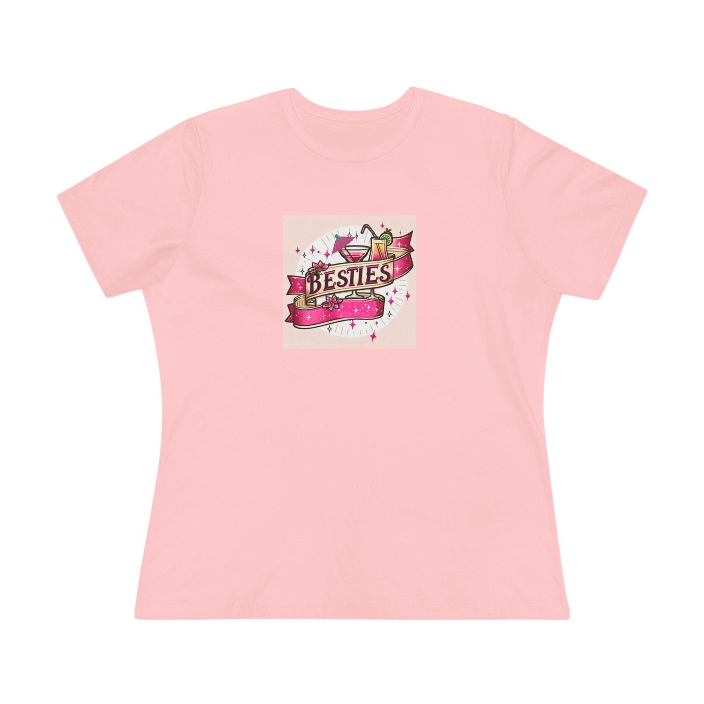 Besties - Two Pink Cocktails - Women's Softstyle Tee - Whippie's