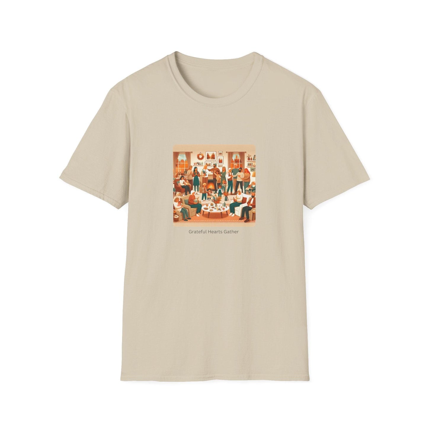 Grateful Hearts Gather - Celebrating Family and Friends ๐งก๐๐ค Unisex T-Shirt - Whippie's