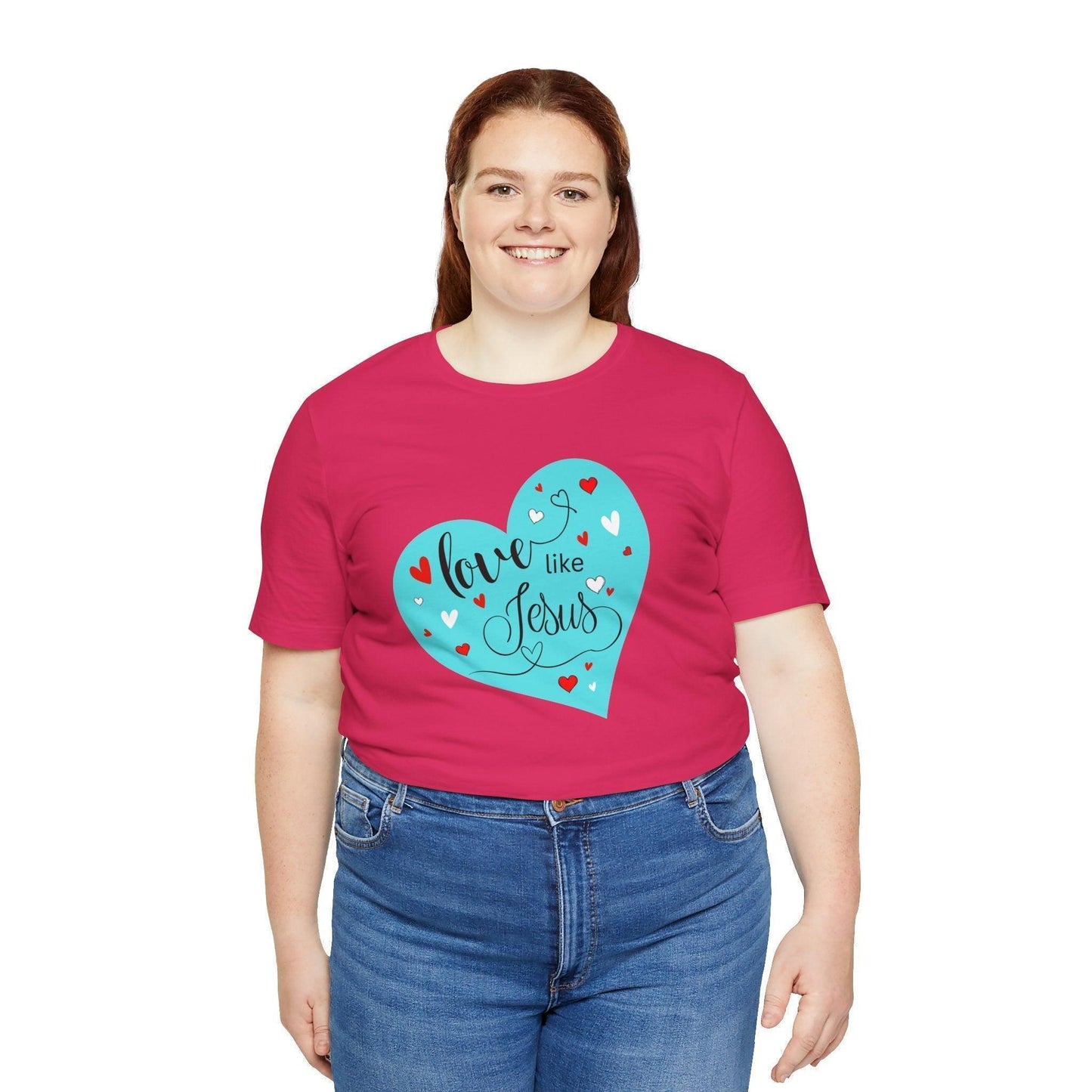 💙 Love Like Jesus ❤️ Unisex Jersey Tee ✨ Spread love and kindness. - Whippie's
