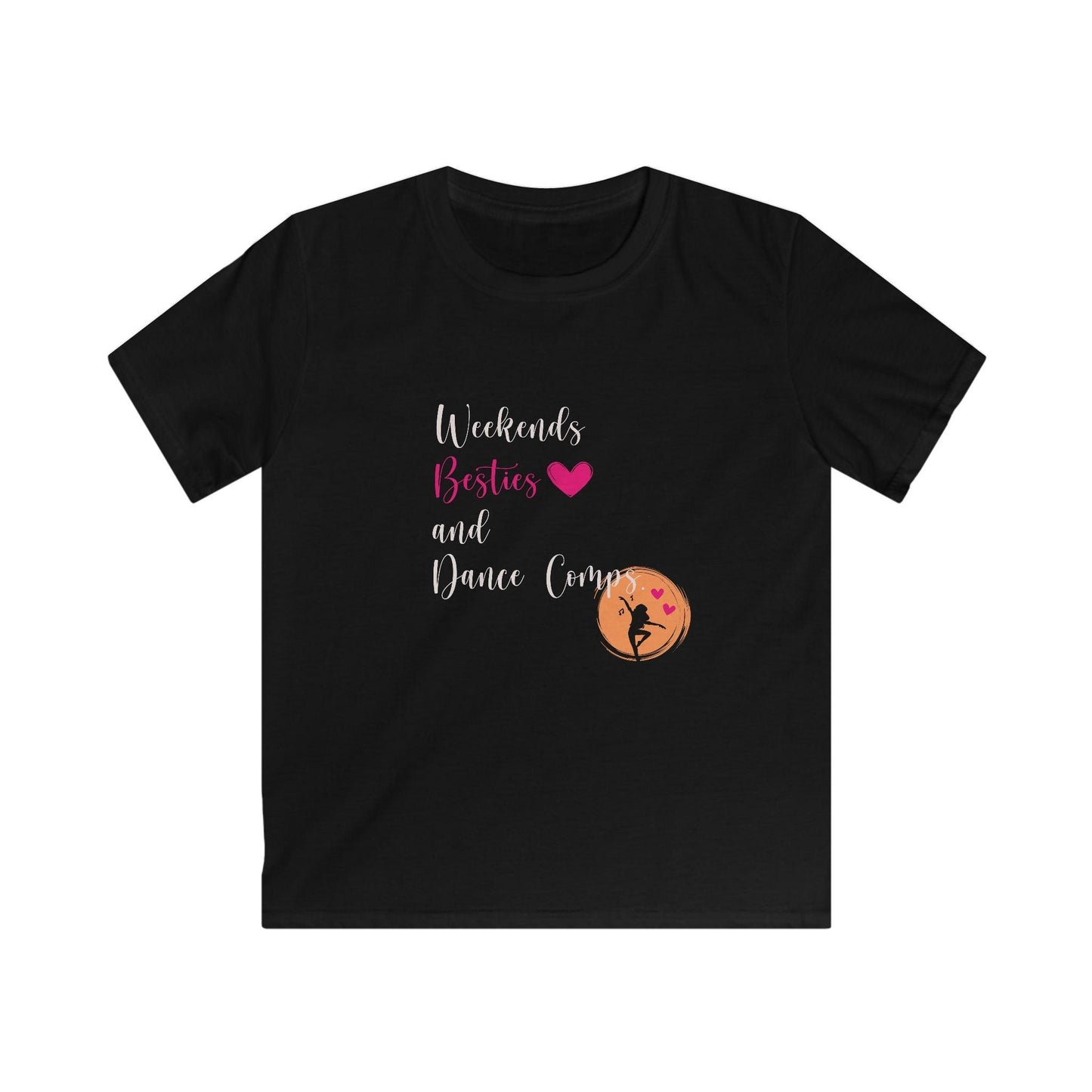 Weekends, Besties, & Dance Comps Youth Tee - 👯♀️💖 Dance Friends Make the Best Friends! 💖👯♀️ - Whippie's