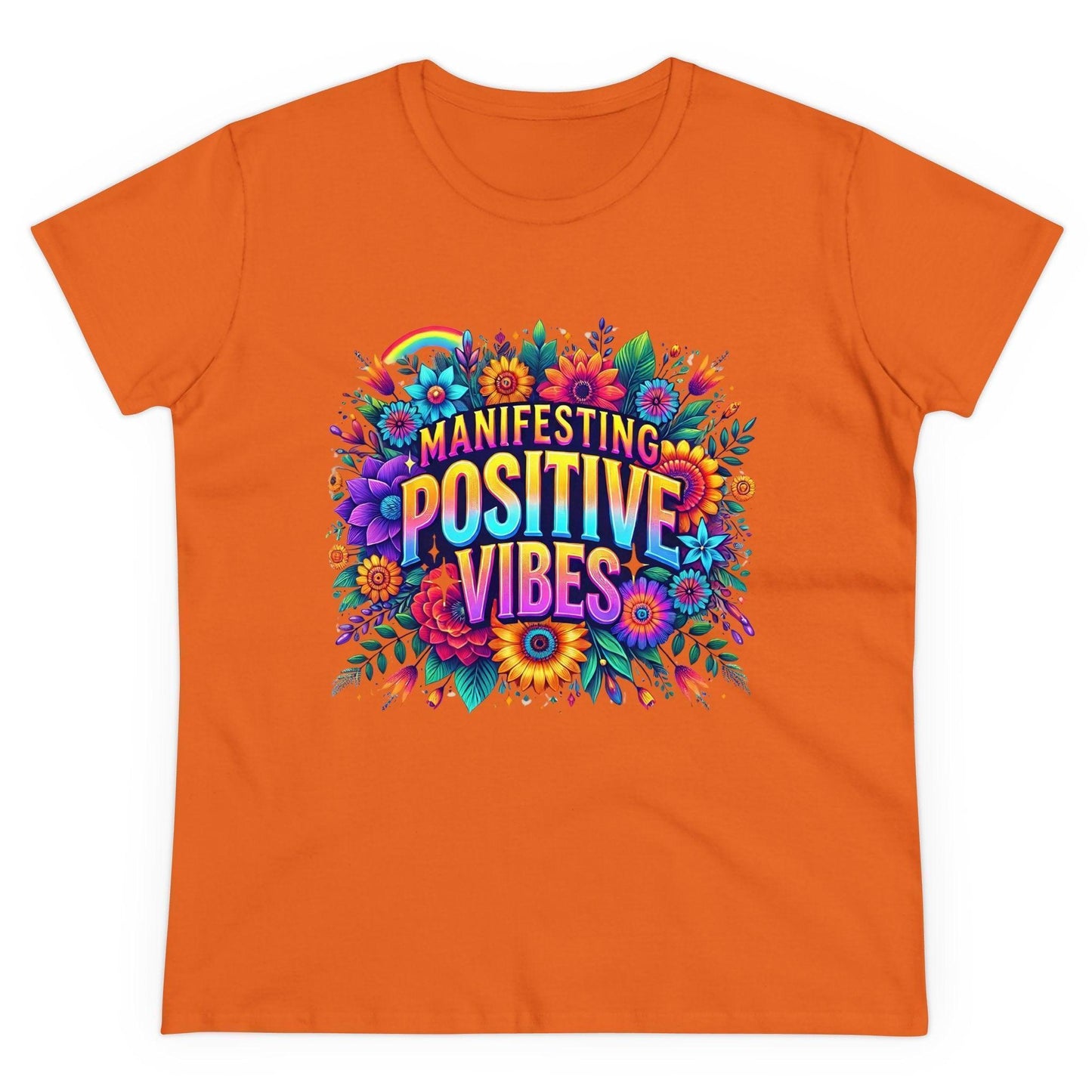✨ Manifesting Positive Vibes 🌈 Women's Tee 🌼 - Whippie's