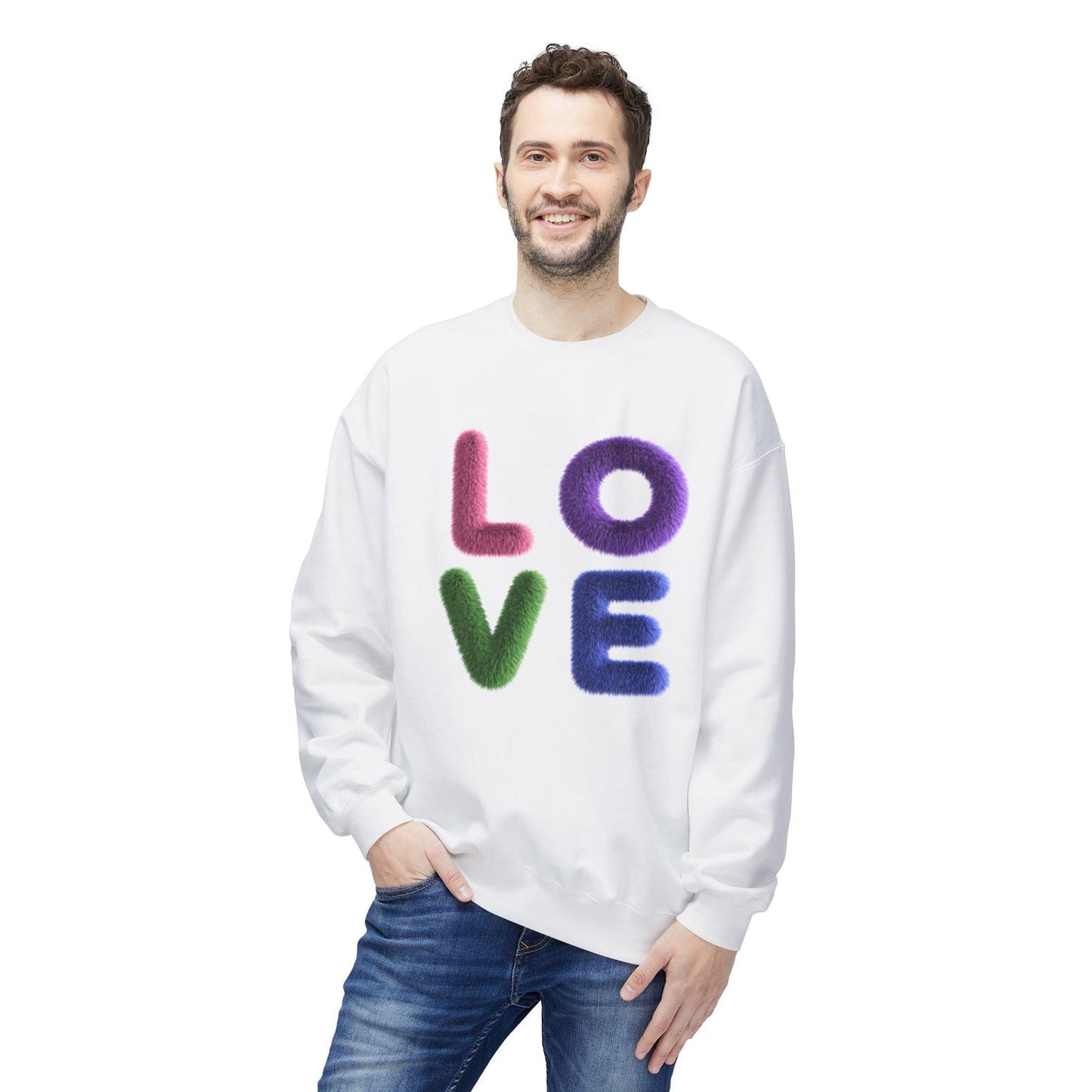 Fuzzy Love - Unisex Fleece Sweatshirt - Spread the Love ❤️ - Whippie's