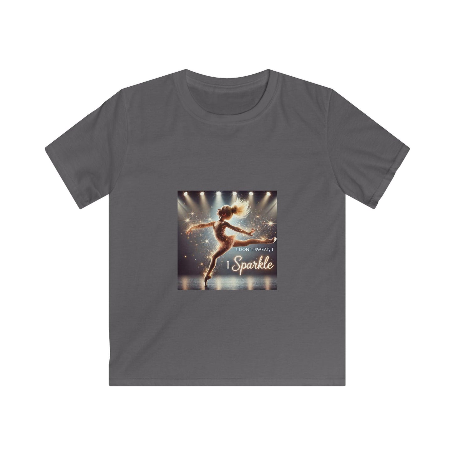 I Don't Sweat, I Sparkle (Blonde Girl) ✨ Youth T-Shirt - Whippie's