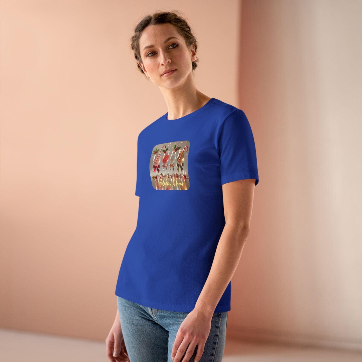 Holiday Cheer - Sip, Smile, Repeat 🥂🎄 - Women's Softstyle Tee - Whippie's