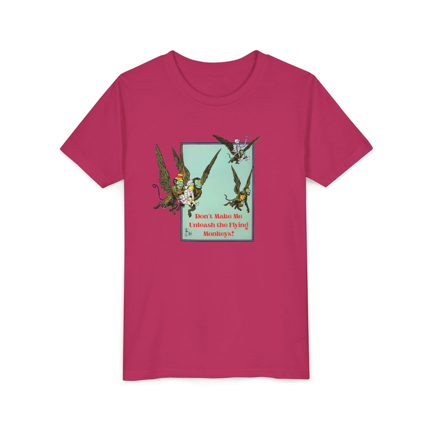Wizard of Oz Don't Make Me Unleash the Flying Monkeys - Youth T-shirt - Whippie's