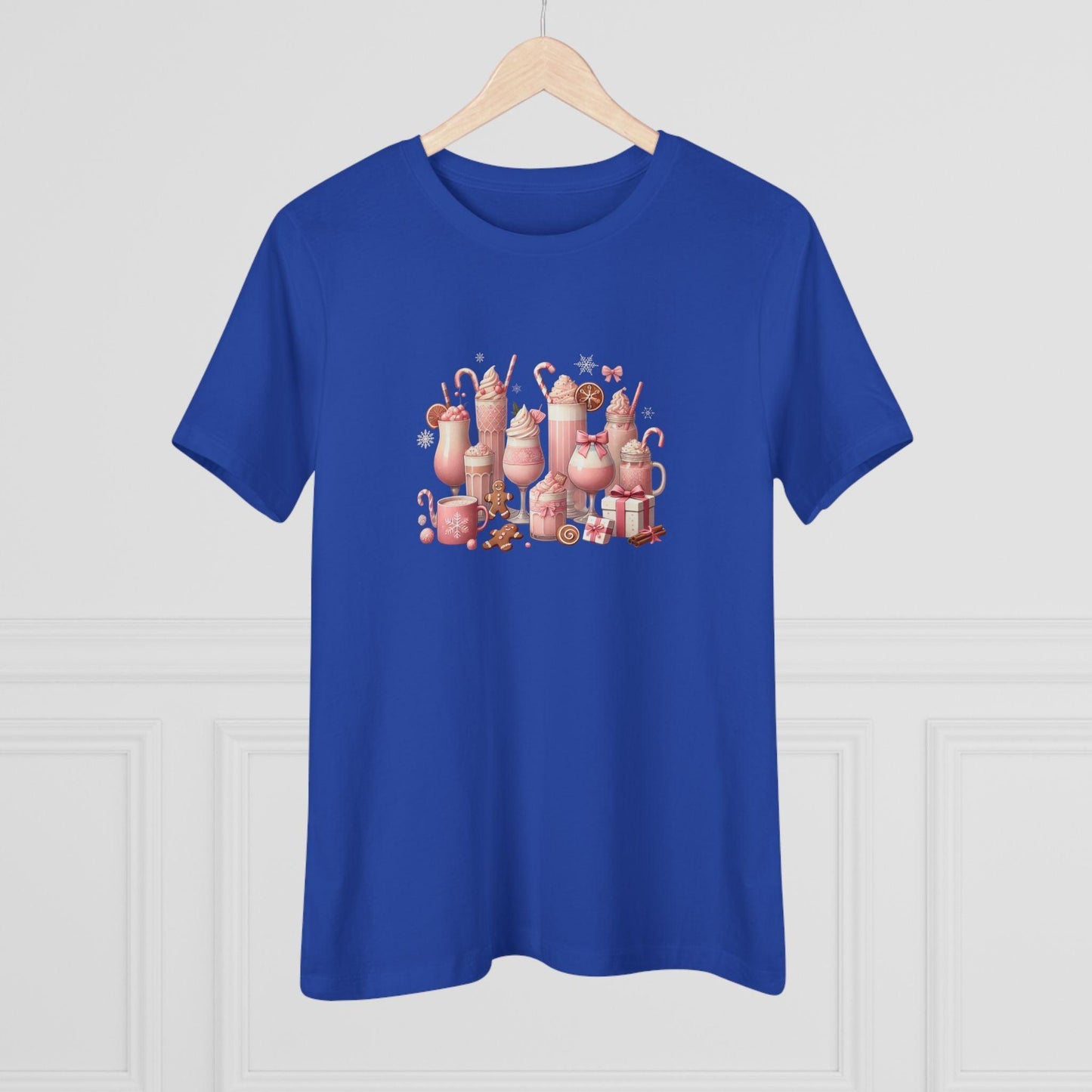 💖☕ Pretty in Pink Holiday Coffee ❄️🎀 - Women's Softstyle Tee - Whippie's
