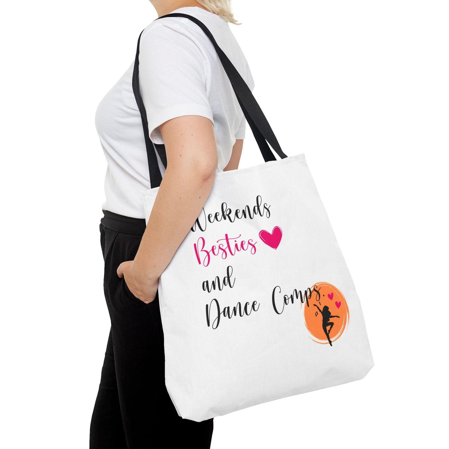 Weekends, Besties, & Dance Comps Tote Bag - 👯♀️💖 Carry Your Dance Crew Essentials in Style! 💖👯♀️ - Whippie's