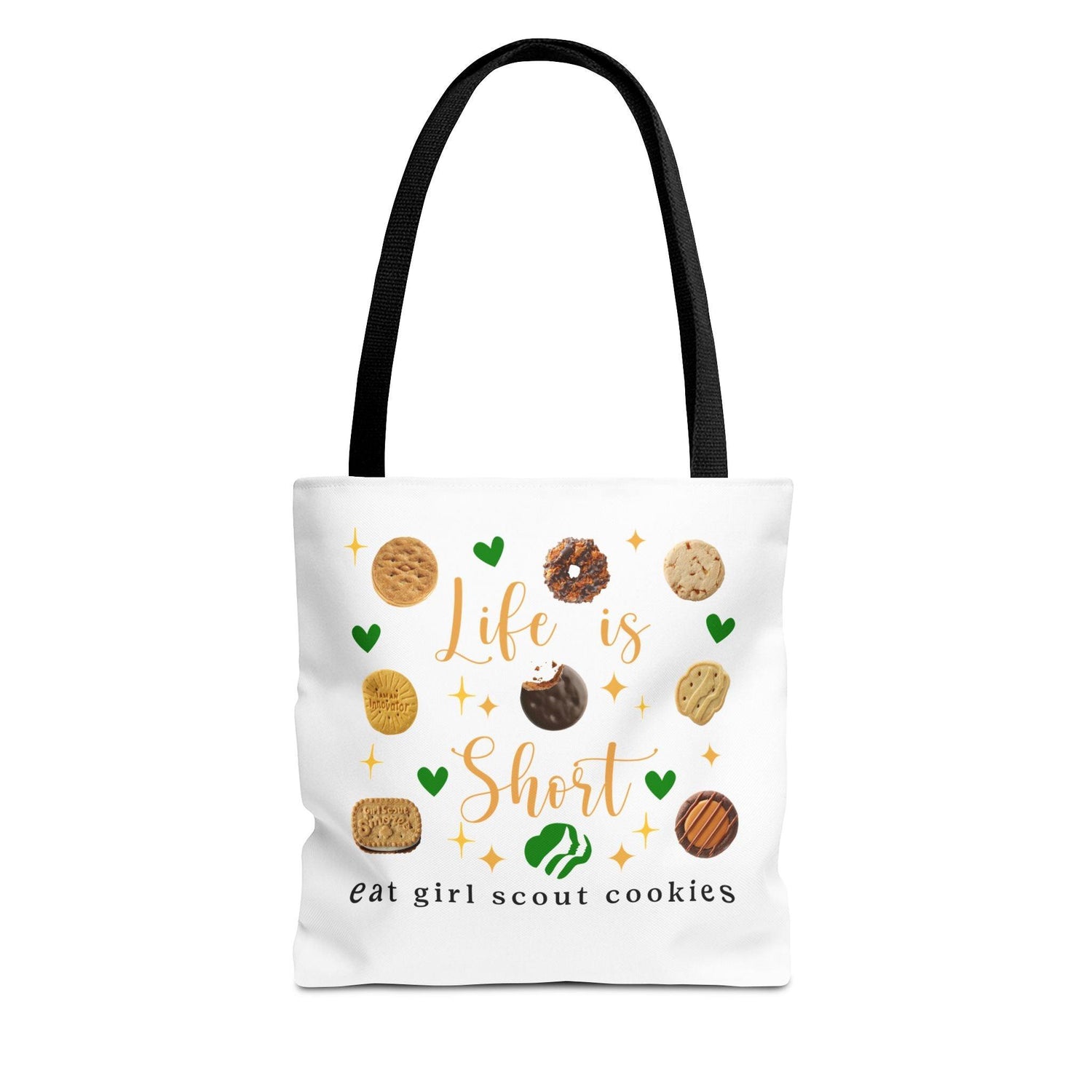 Life is Short, Eat Girl Scout Cookies Tote Bag 🍪❤️ - Whippie's