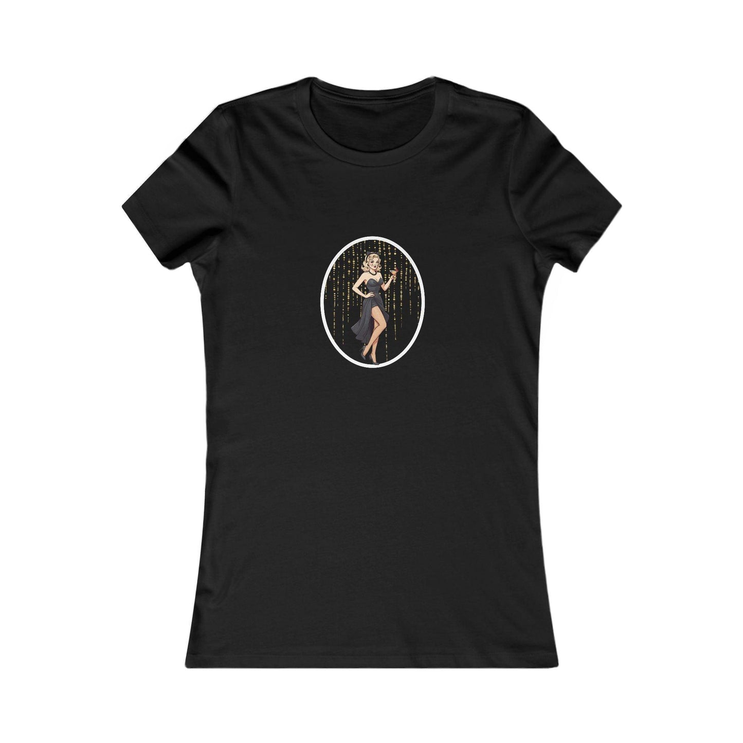 Bewitching Glamour Women's Favorite Tee - A Retro Halloween Dream 🍸✨ - Whippie's