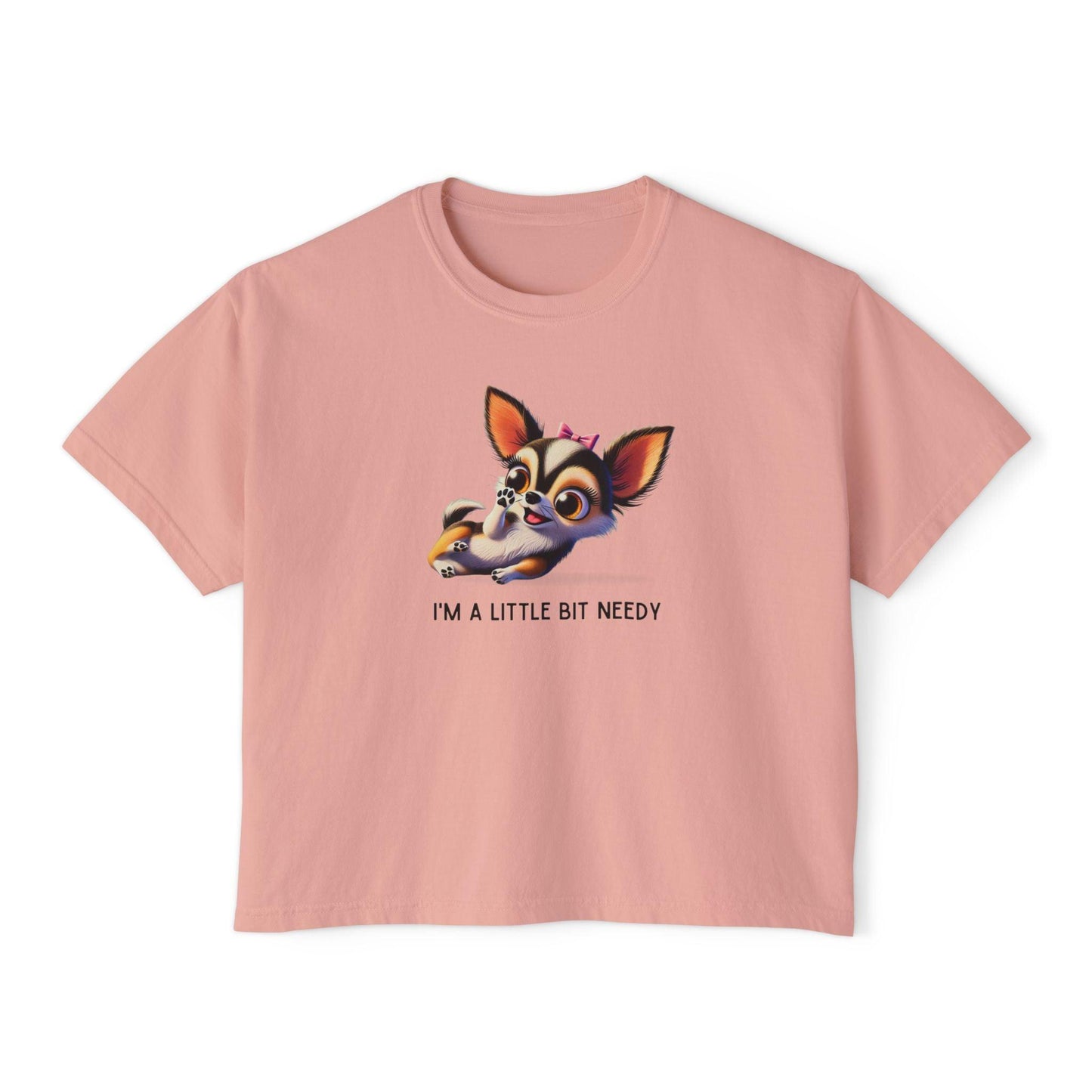 I'm a Bit Needy - Embrace Your Inner Drama Queen ๐ถ Women's Boxy Crop Tee - Whippie's