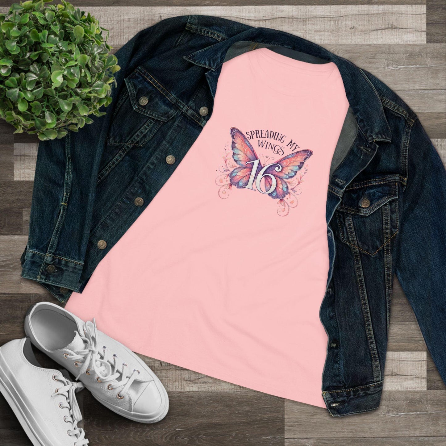 Spread My Wings at 16 - Soaring into a New Chapter 🦋 - Women's Softstyle Tee - Whippie's