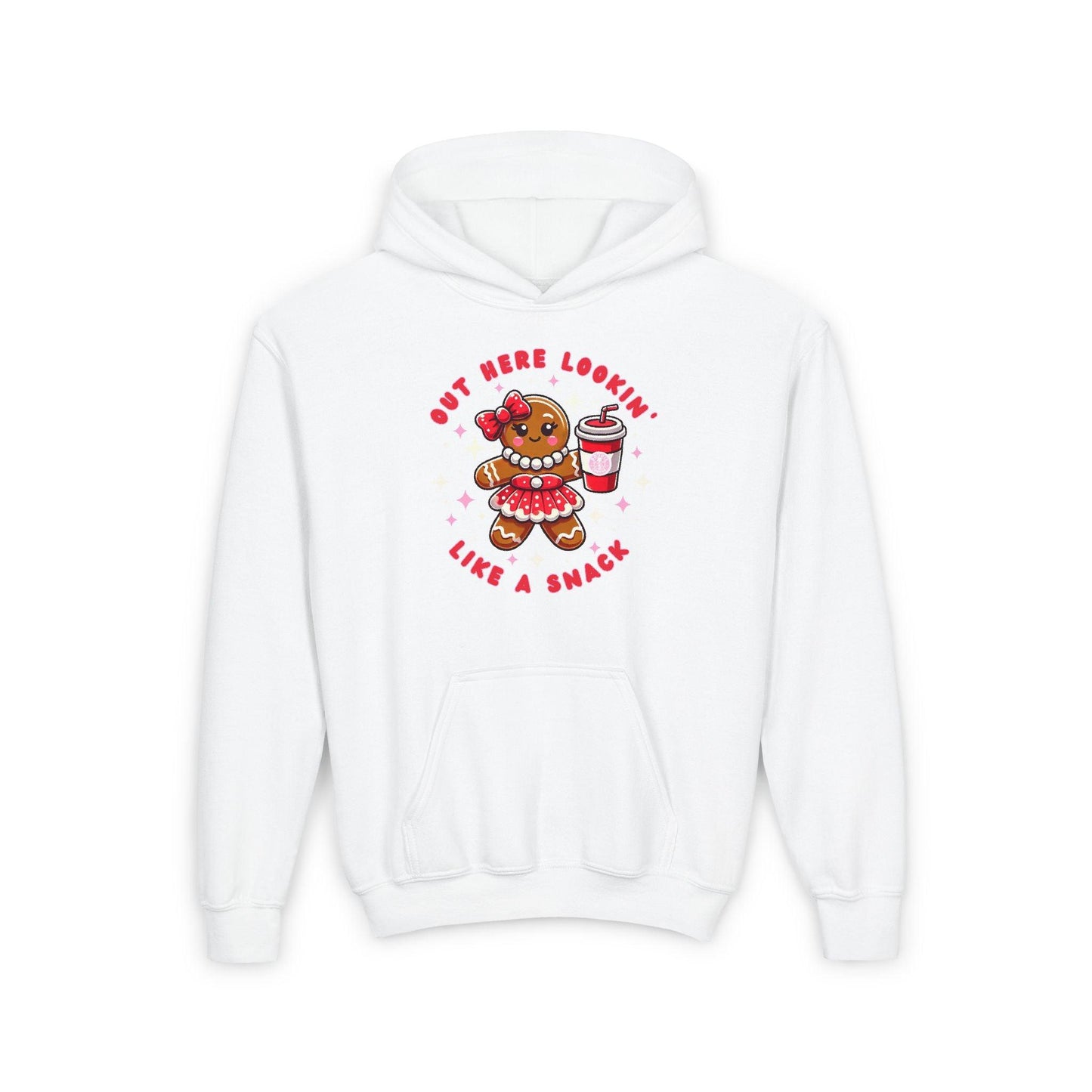 Out Here Lookin' Like a Snack 🍪 ☕ Youth Hoodie 🎄 - Whippie's