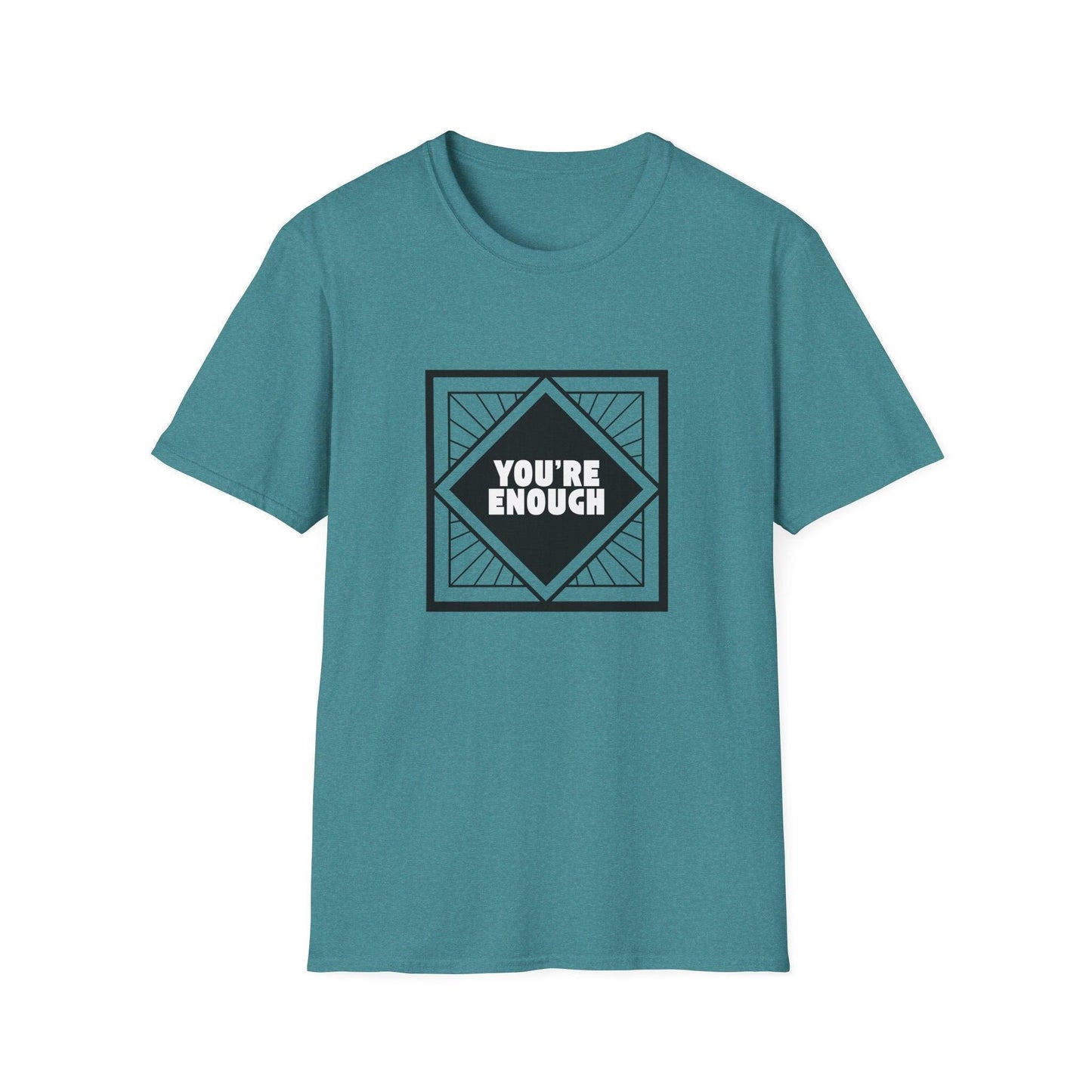 You're Enough - Simple Black Frame - Unisex T-Shirt - Whippie's