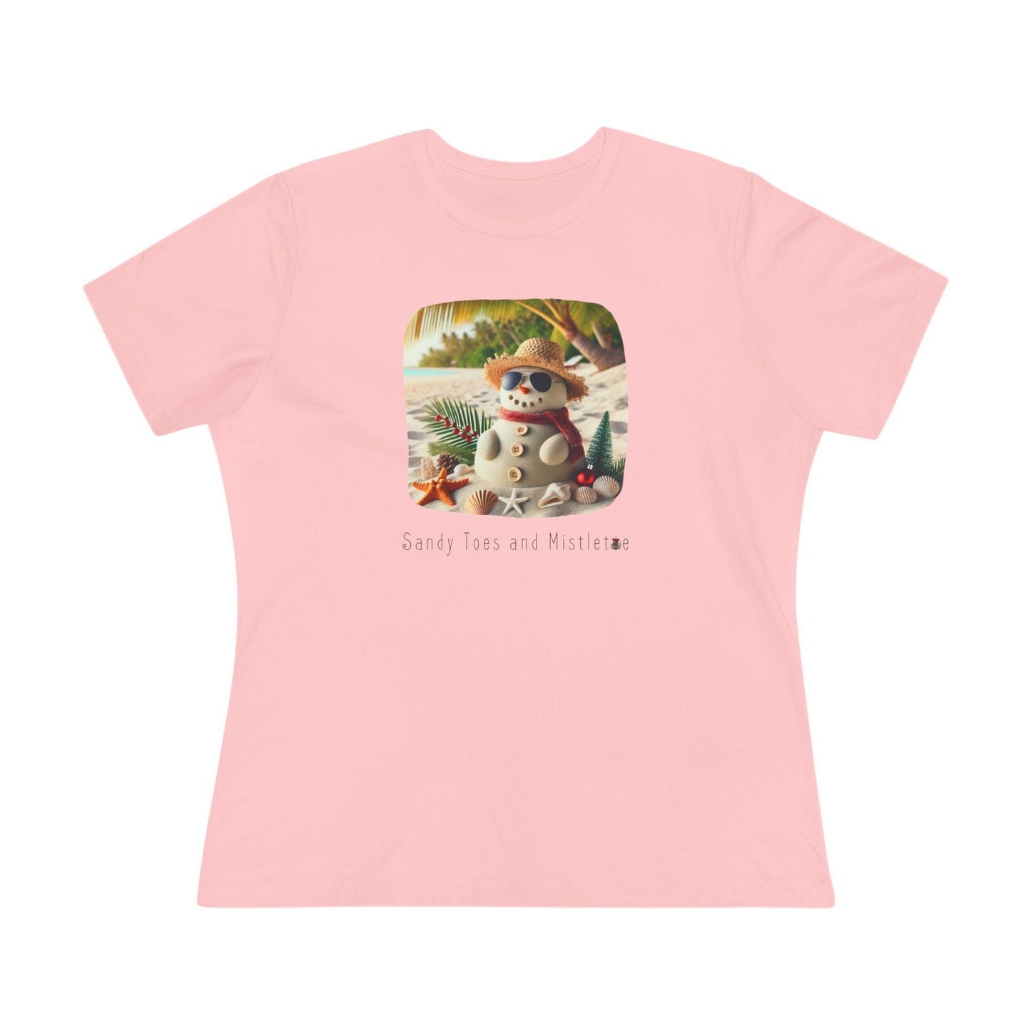 🏖️ Sandy Toes & Mistletoe ☃️ Women's Tee ✨ - Whippie's