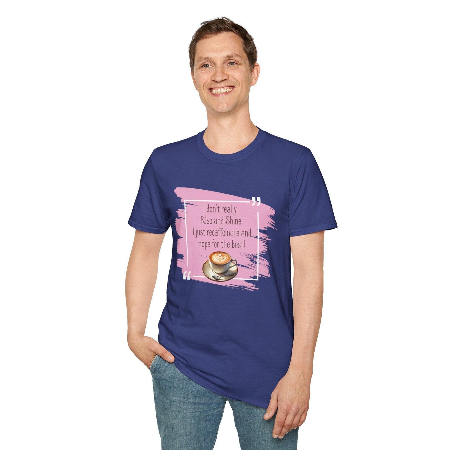 Recaffeinate & Hope Unisex Tee - But First, Coffee! ☕️💖 - Whippie's