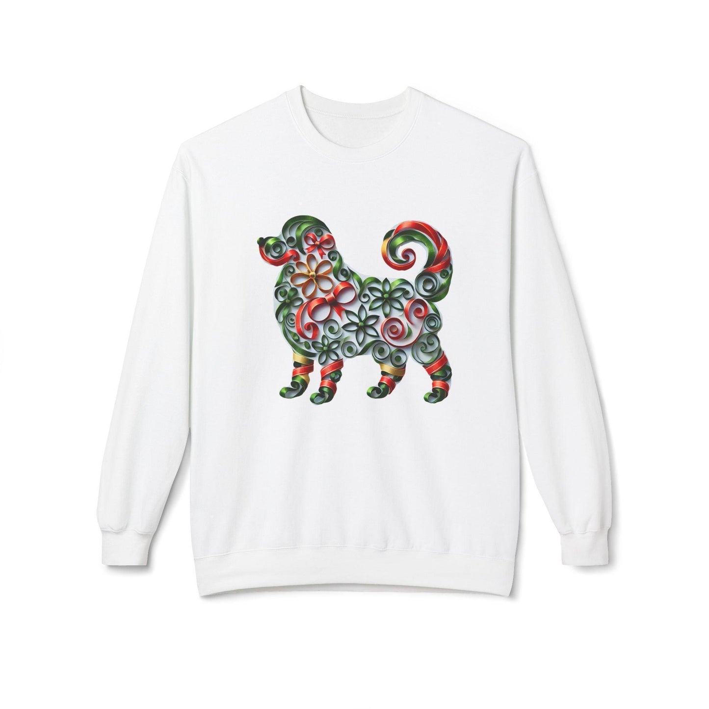🐶 Merry Woofmas! 🎄 Unisex Fleece Sweatshirt 🎁 - Whippie's