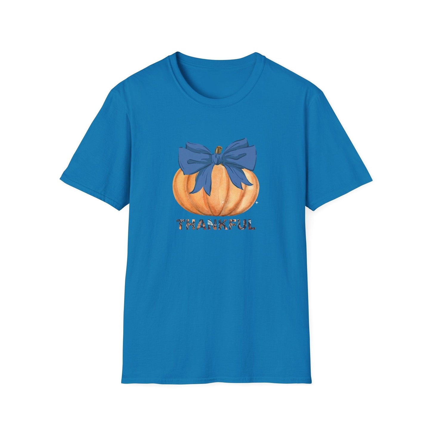Thankful Pumpkin Tee - A Heart Full of Gratitude! 🧡💙 Unisex Tee - Whippie's
