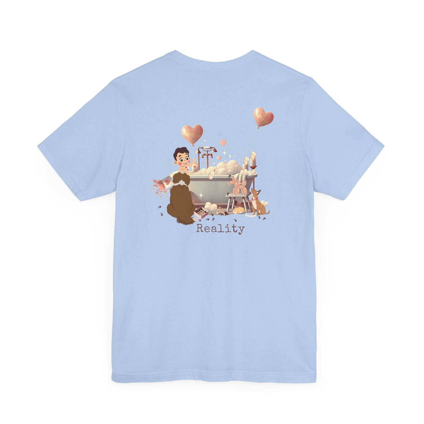 💖 My Valentine's Plan vs. Reality 🛁 Unisex Jersey Tee ✨ Expectation vs. Reality, the Valentine's Day edition! - Whippie's