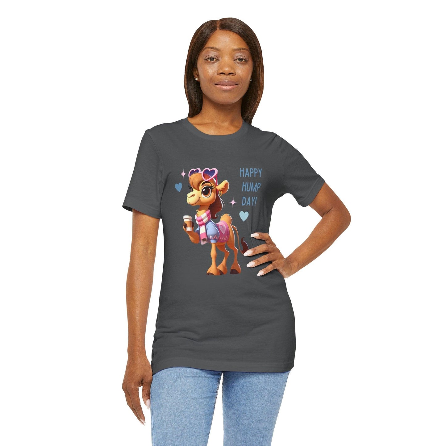 Happy Hump Day - Unisex Jersey Tee - 🐪 Celebrate the Midweek Hump with a Smile! 🐪 - Whippie's