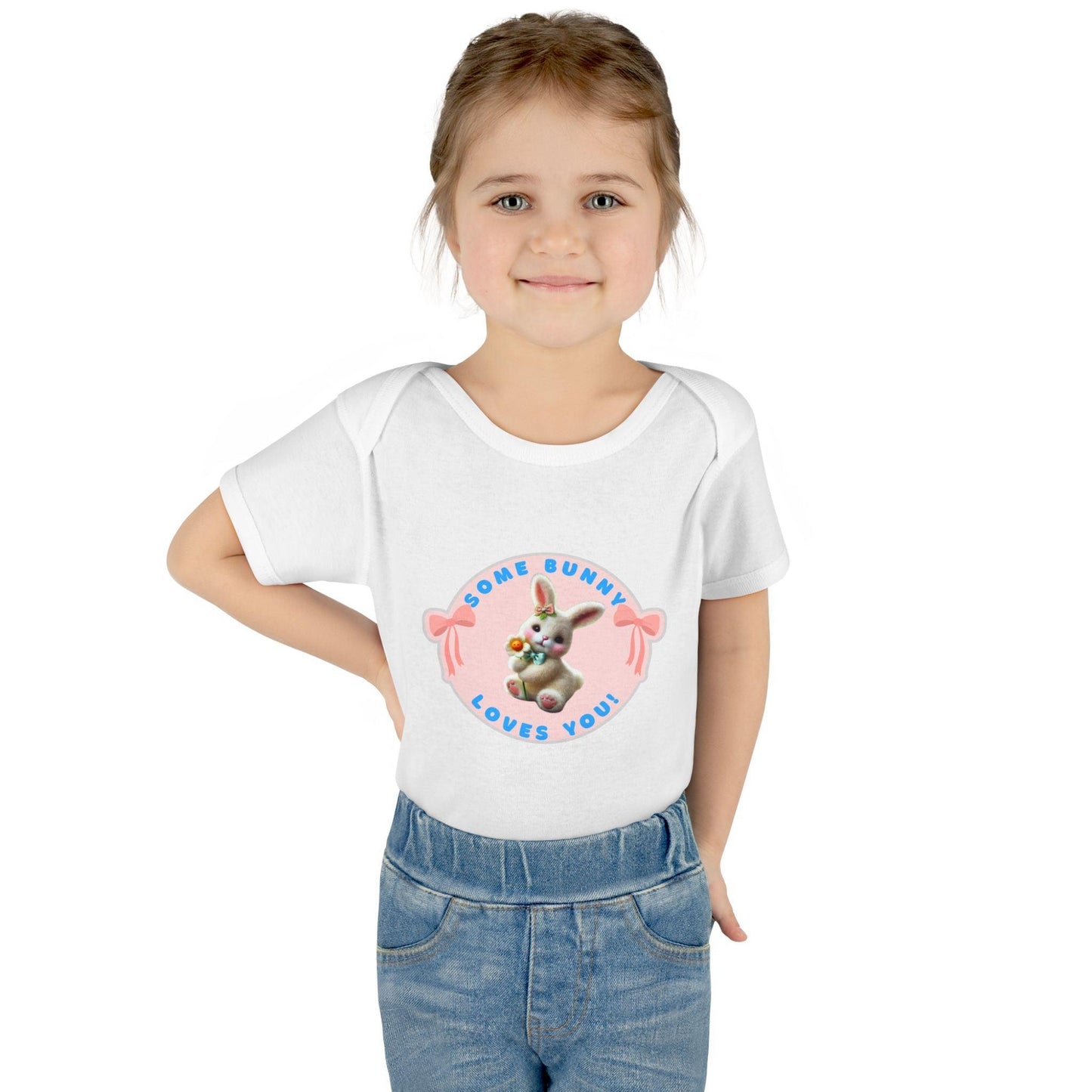 Some Bunny Loves You Baby Onesie - Hop into Easter with Adorable Style! 🐰💖 - Whippie's