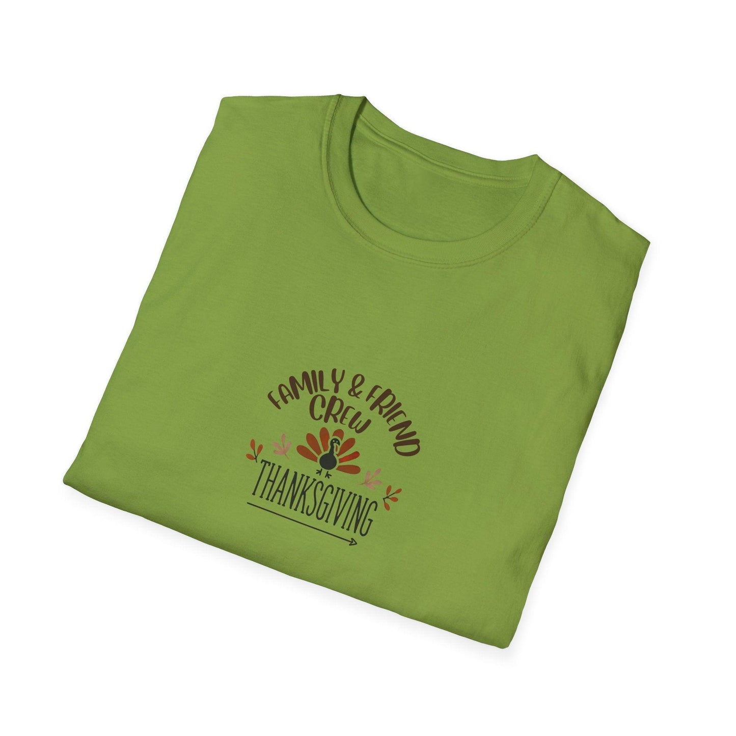 Thanksgiving Family & Friends Crew - Gobble 'Til You Wobble with Your Favorite Crew! 🦃🍁 Unisex T-Shirt - Whippie's