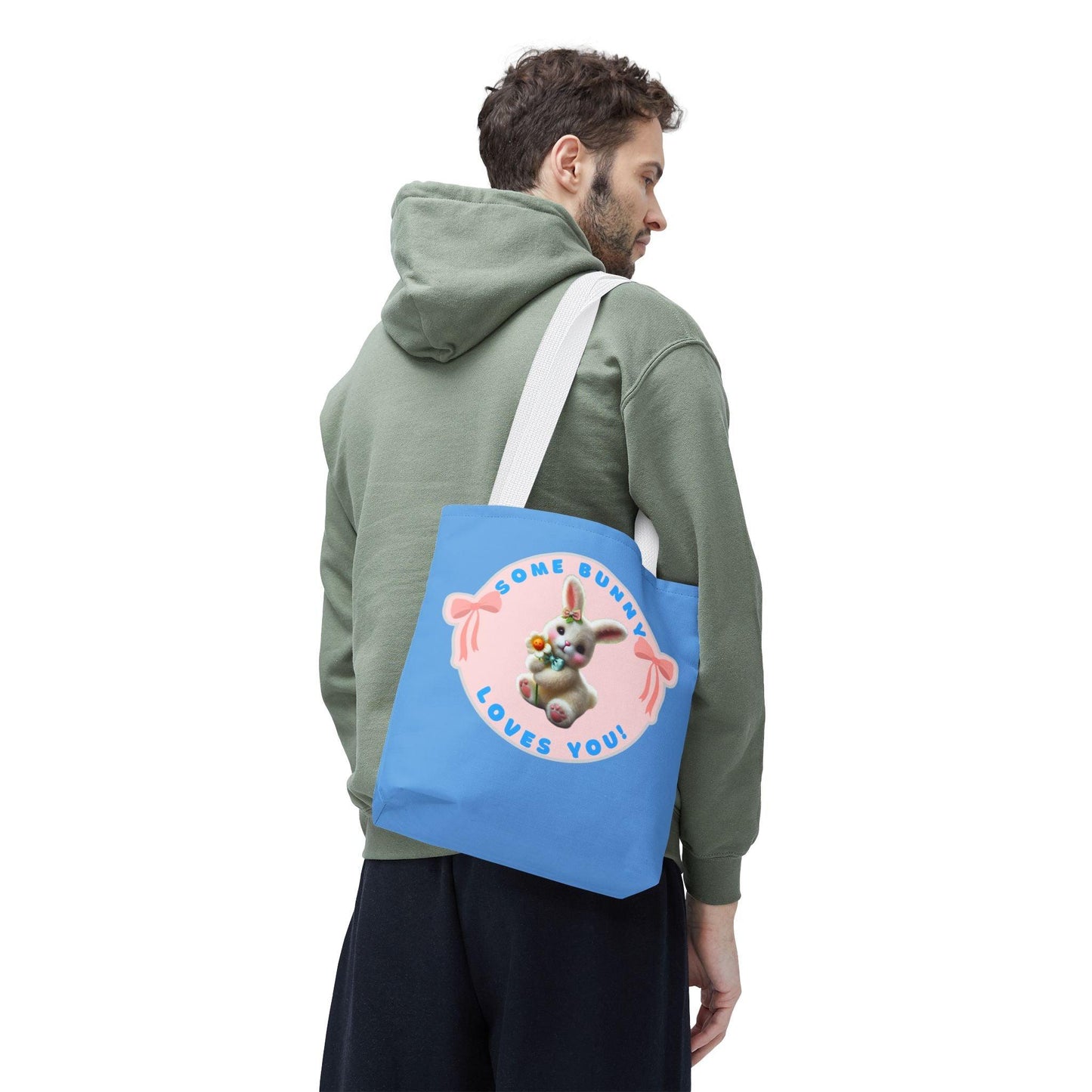 Some Bunny Loves You Easter Tote Bag - Hop into Easter with Adorable Style! 🐰💖 - Whippie's