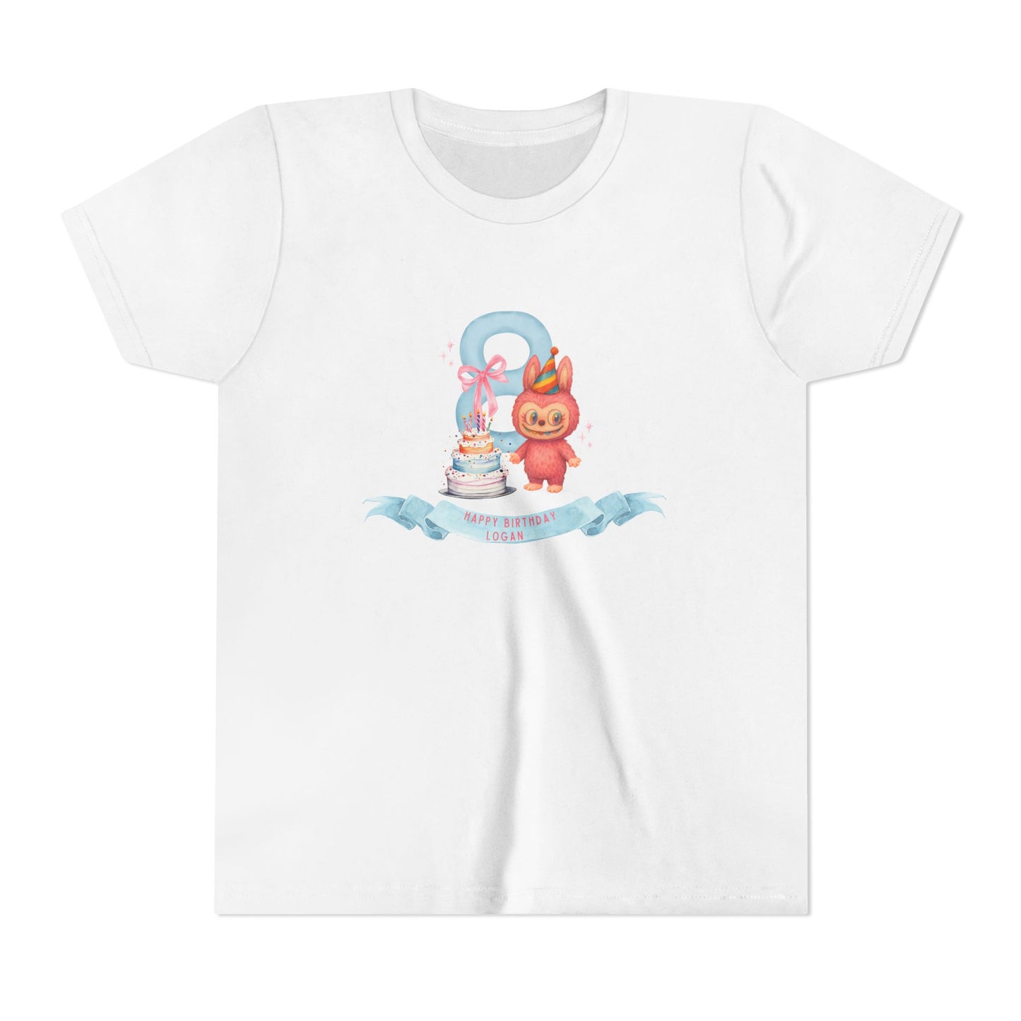 Labubu Birthday Youth Tee - Personalizable - Whippie's