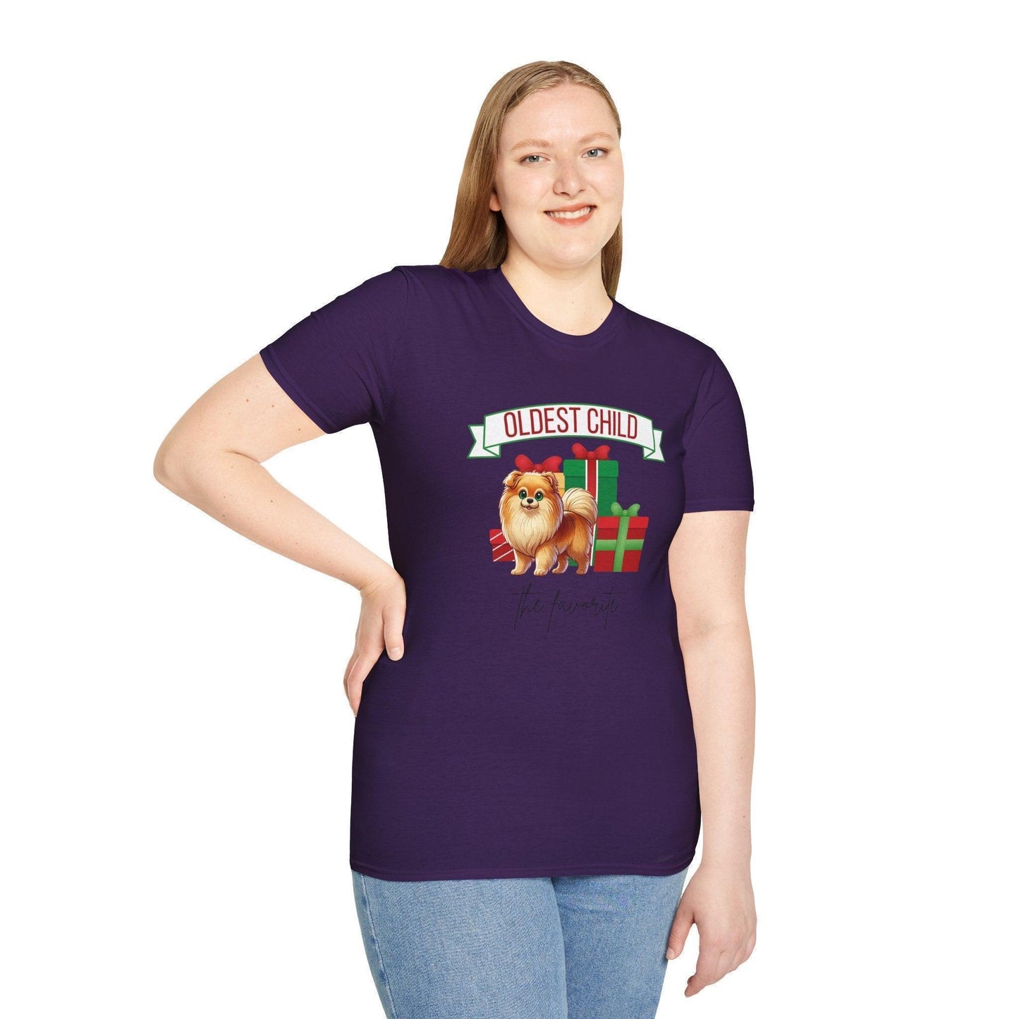 Oldest Child, The Favorite 🎁🐶 Pomeranian - Unisex Tee! 🎁👑 - Whippie's