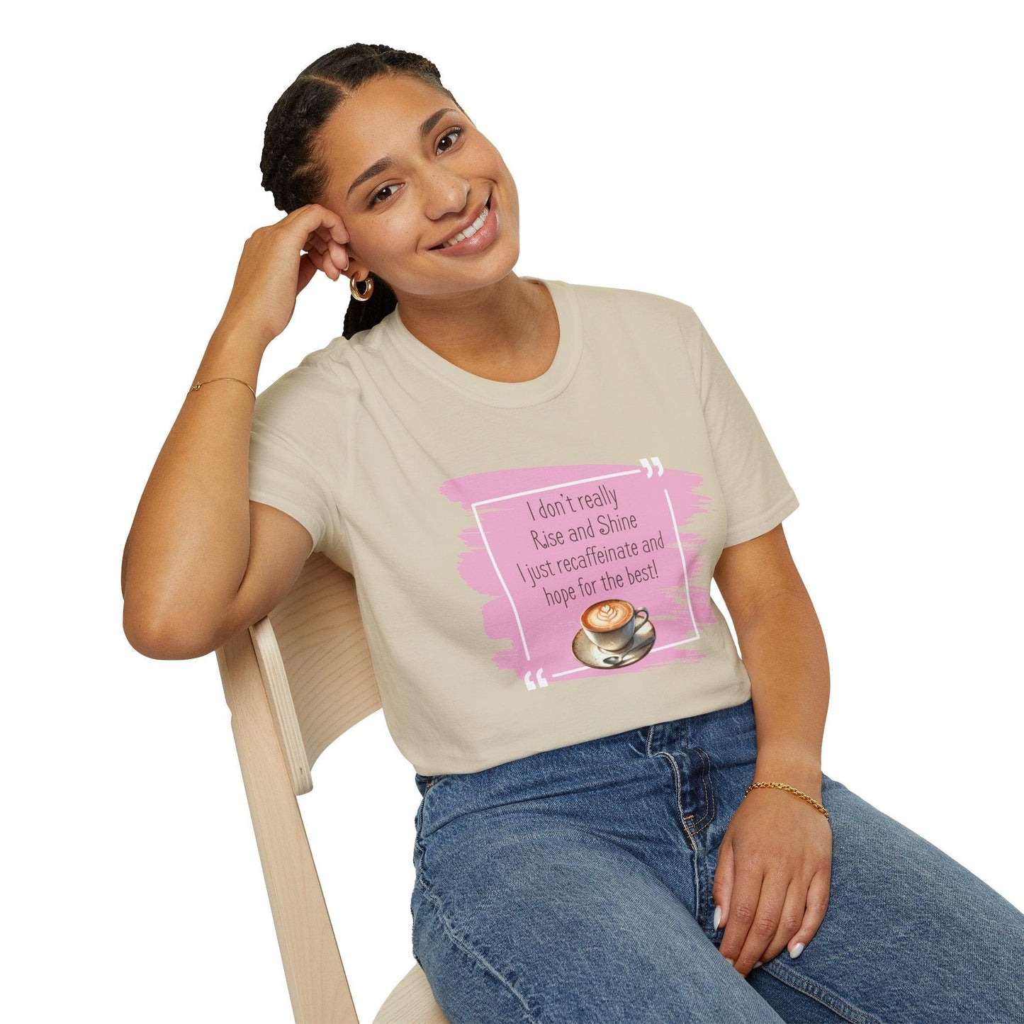 Recaffeinate & Hope Unisex Tee - But First, Coffee! ☕️💖 - Whippie's