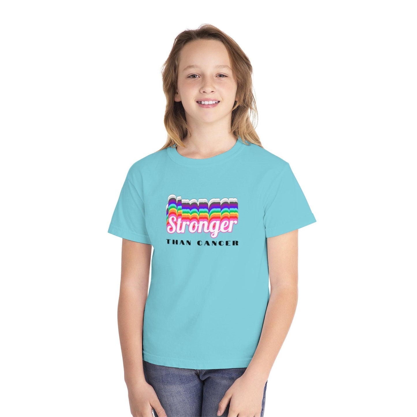 💪 Stronger Than Cancer 🎗️ Youth Midweight Tee ✨ - Whippie's