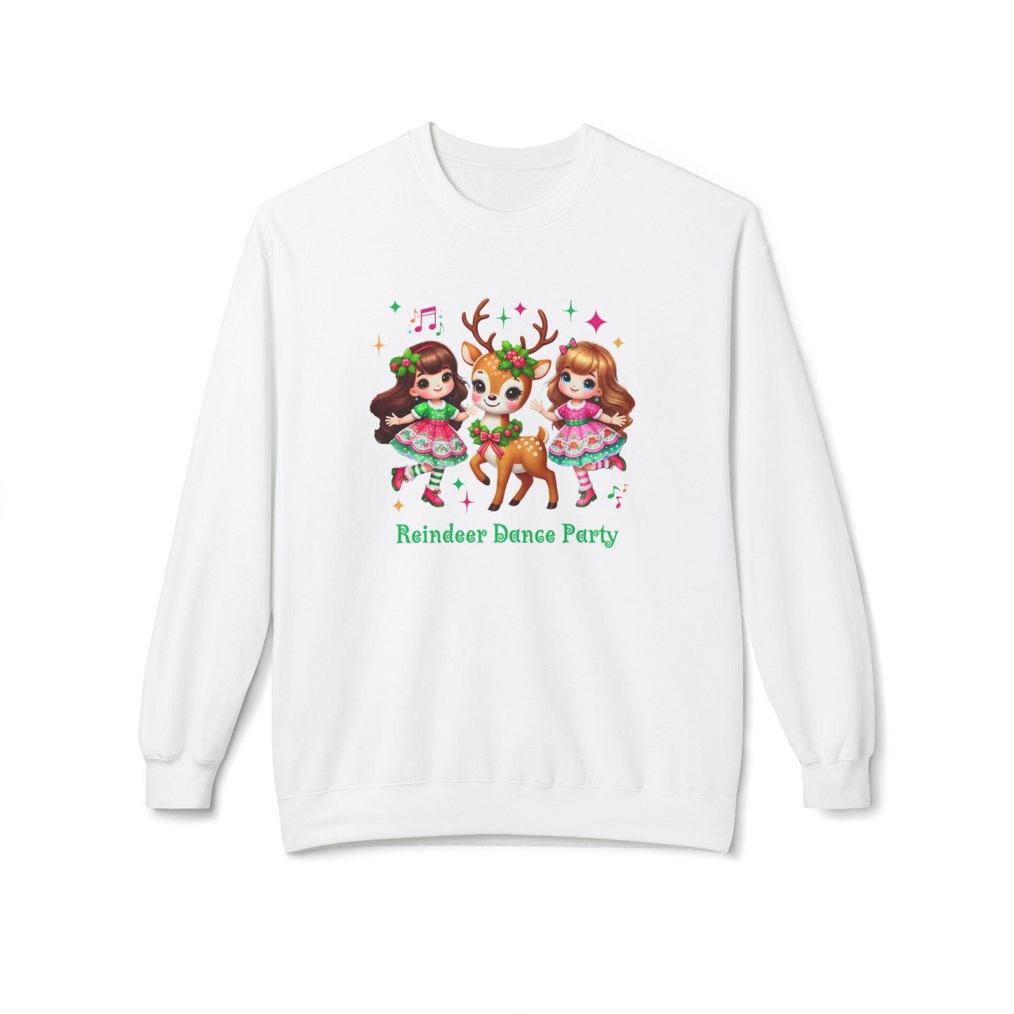 Reindeer Dance Party 🦌 Unisex Fleece Sweatshirt 🎄🎁 - Whippie's