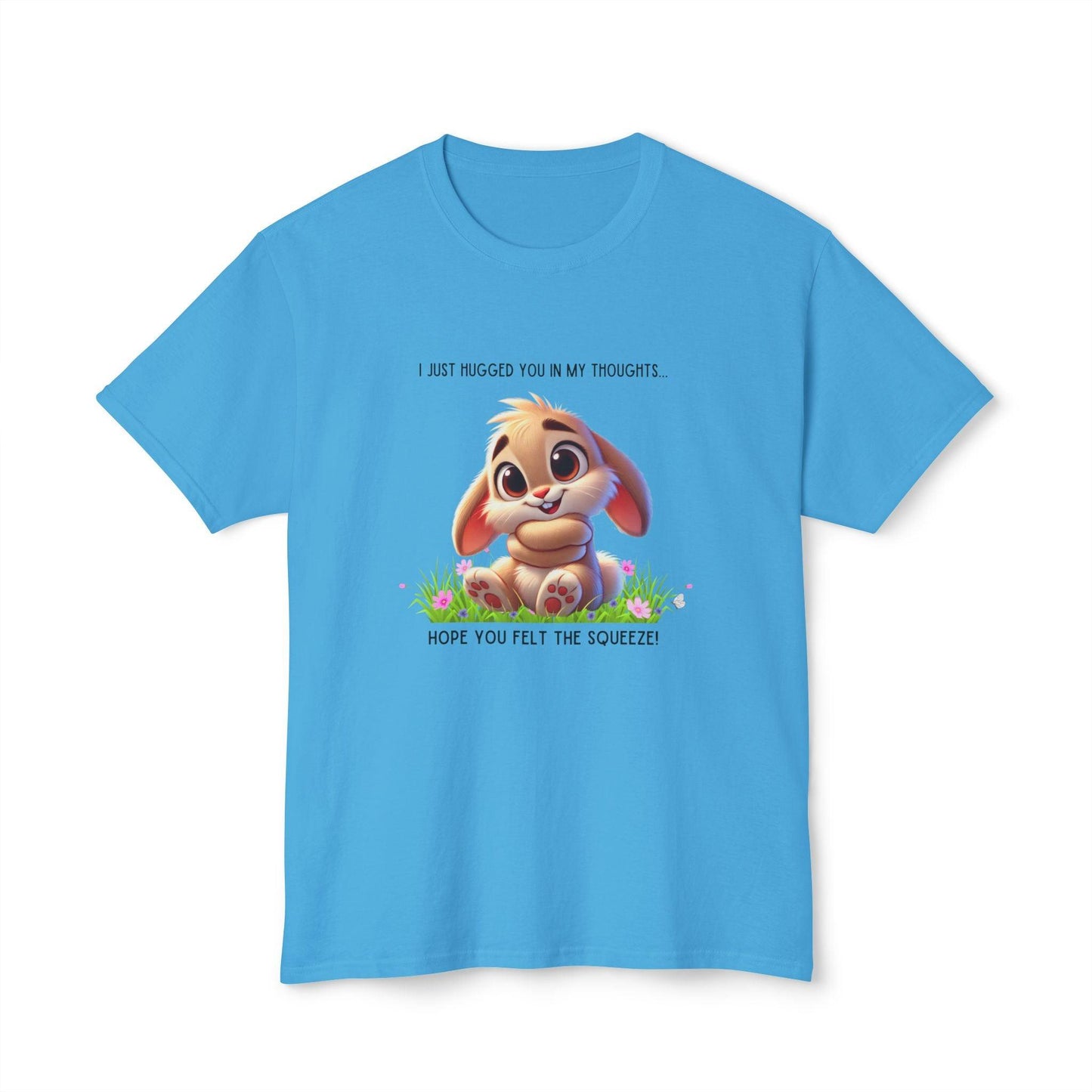 Hugs in My Thoughts - Sending Virtual Hugs! 🤗🐰 Unisex HD Cotton T-shirt - Whippie's