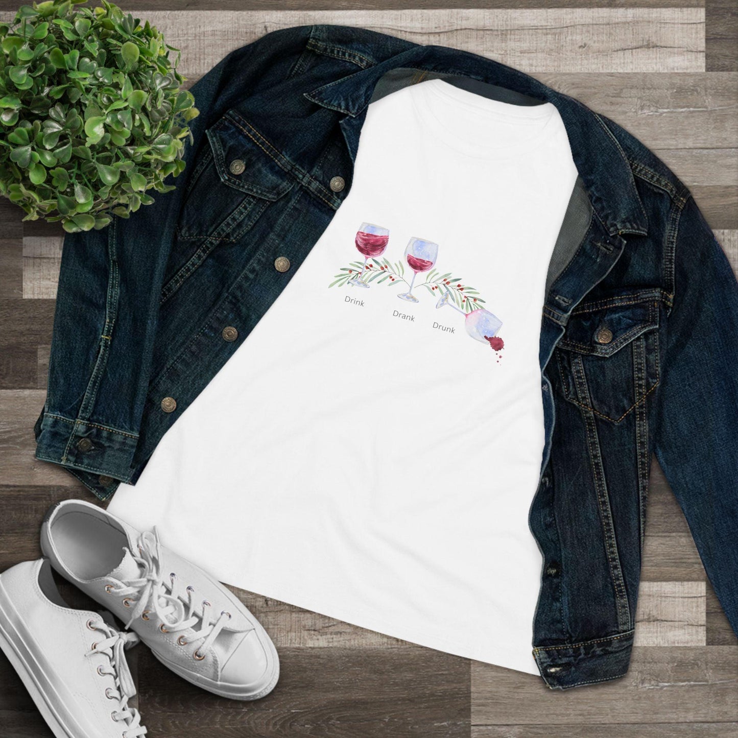 Drink, Drank, Drunk - Christmas Edition - 'Tis the Season to be Tipsy! 🍷🎄 - Women's Softstyle Tee - Whippie's